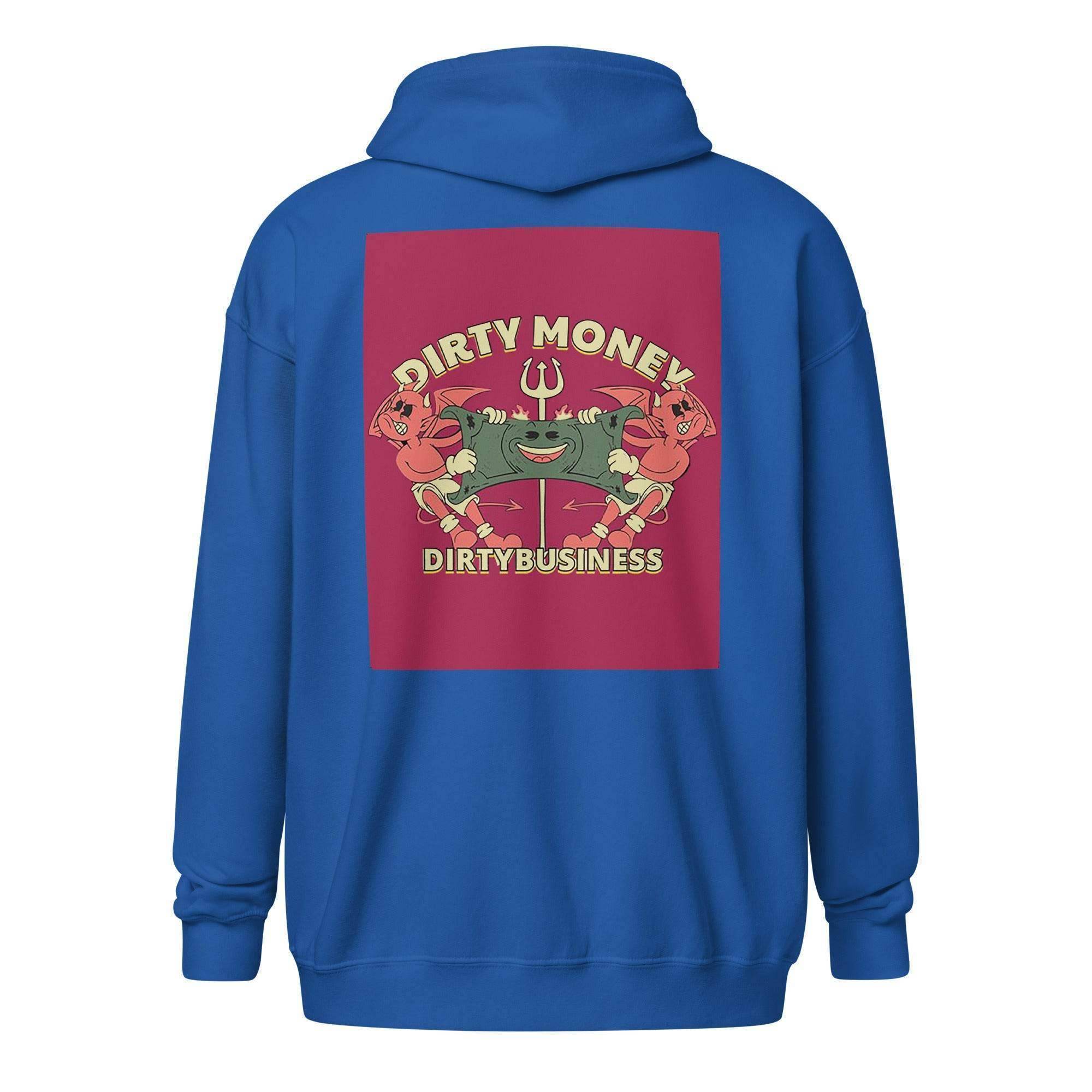 Dirty Money Zip Up Hoodie - InvestmenTees
