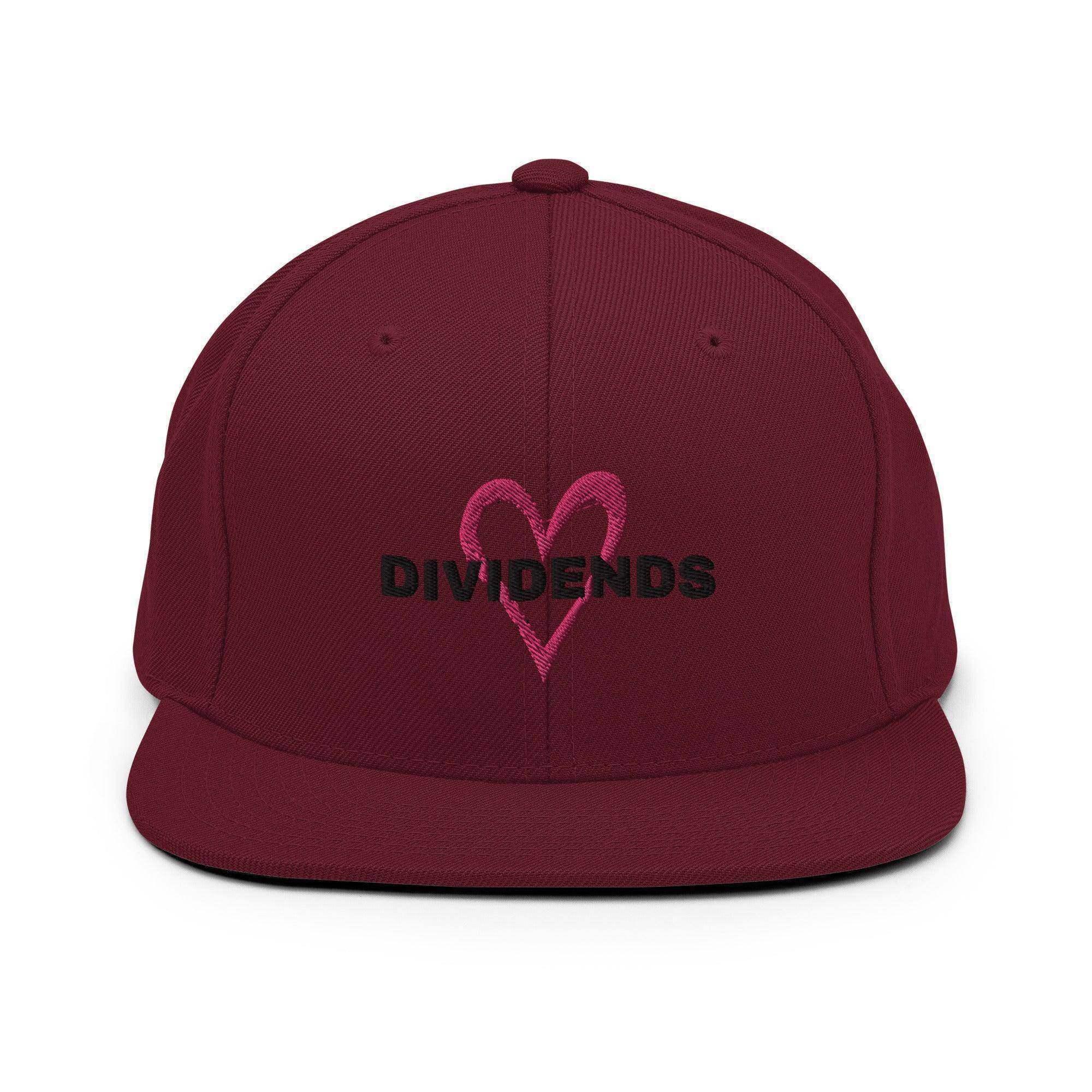 Dividends Love Snapback Hat - InvestmenTees