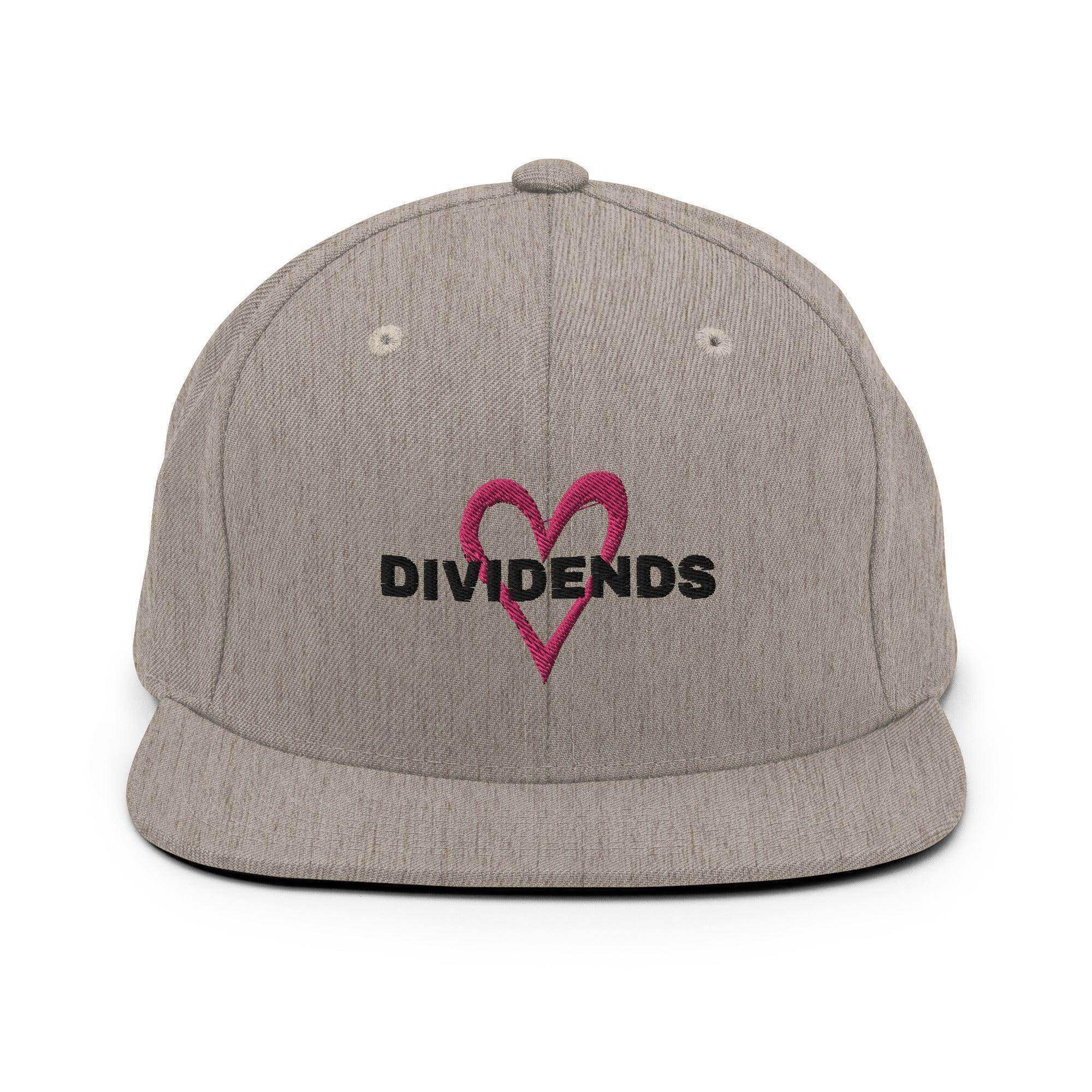 Dividends Love Snapback Hat - InvestmenTees