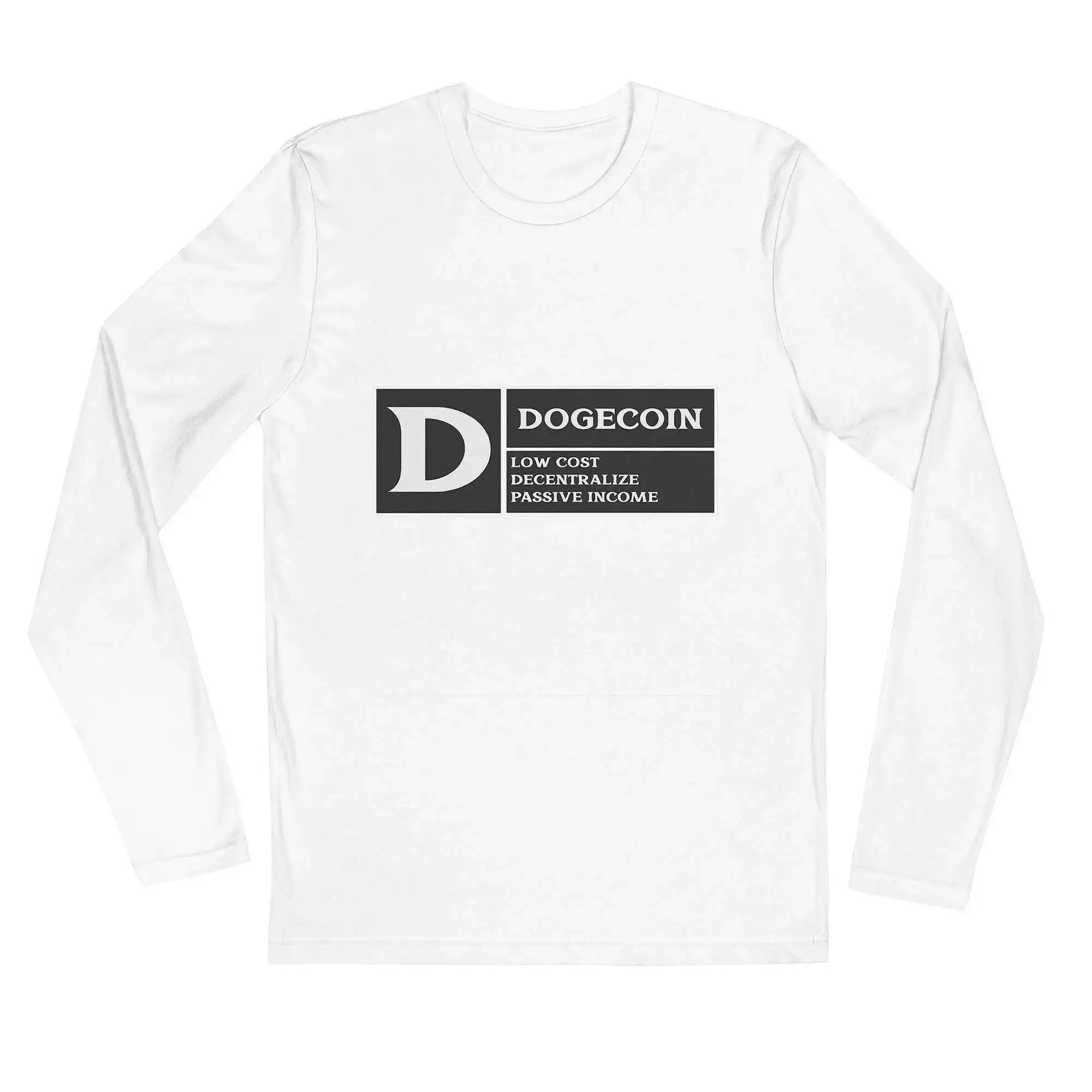 DogeCoin Label Long Sleeve T-Shirt - InvestmenTees
