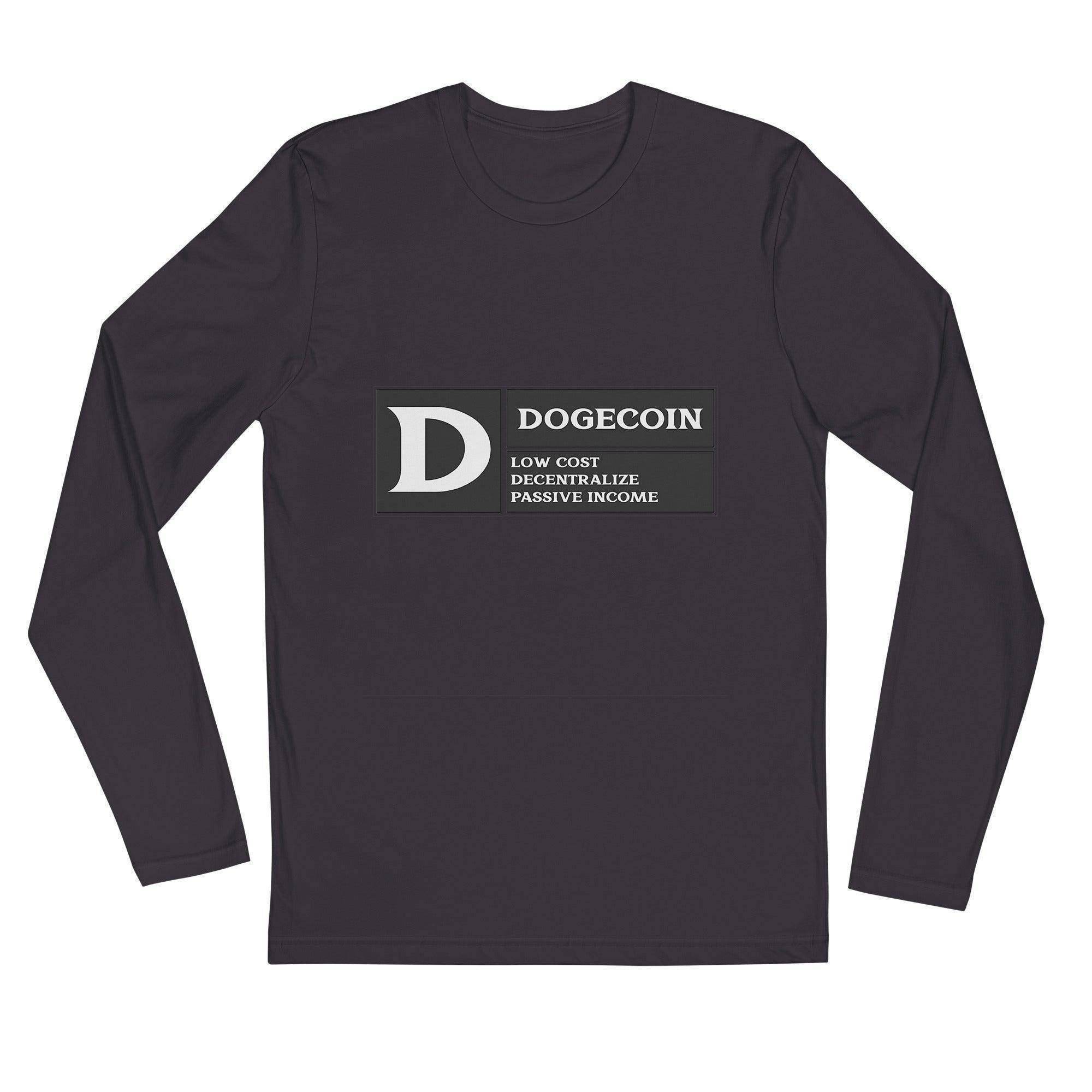 DogeCoin Label Long Sleeve T-Shirt - InvestmenTees