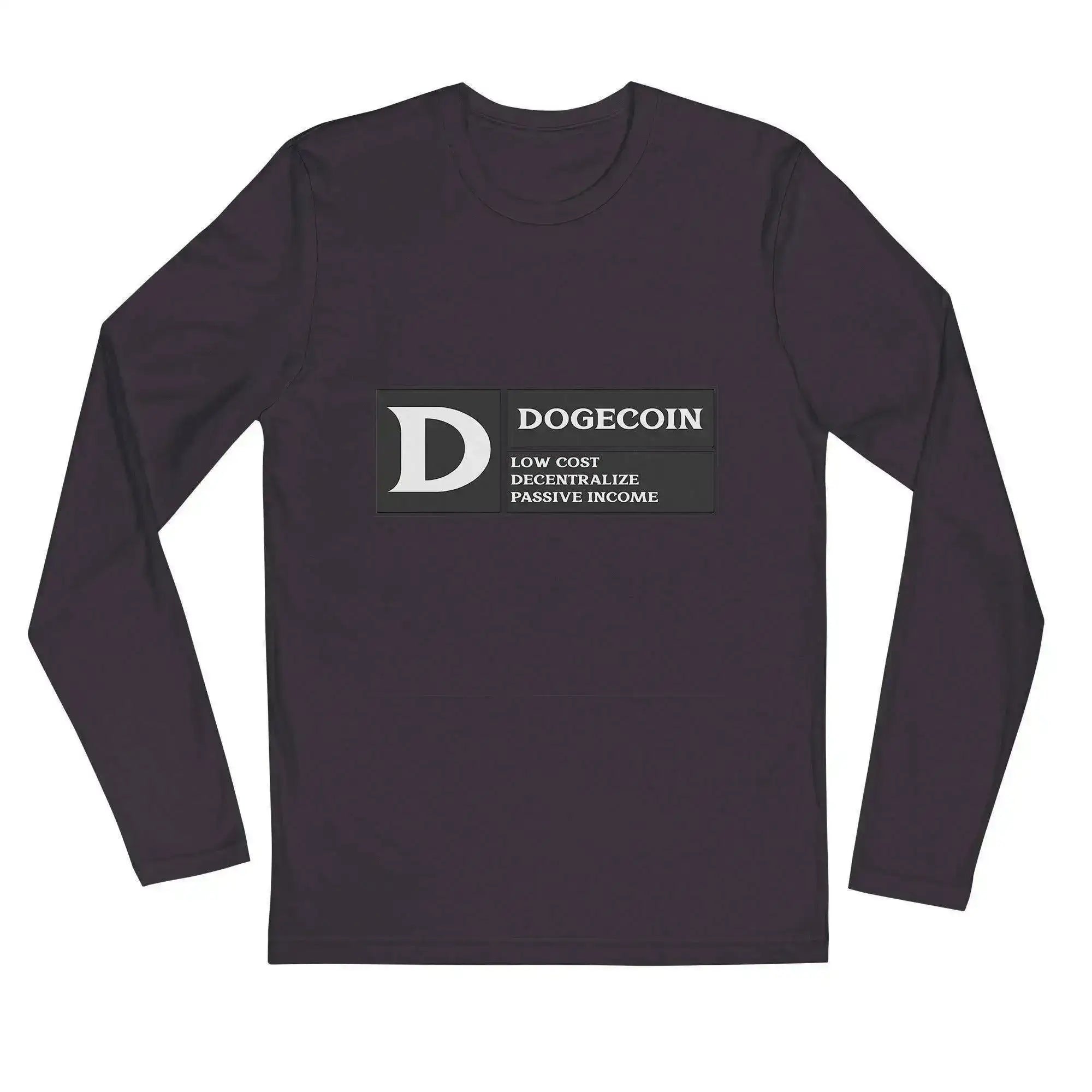 DogeCoin Label Long Sleeve T-Shirt - InvestmenTees