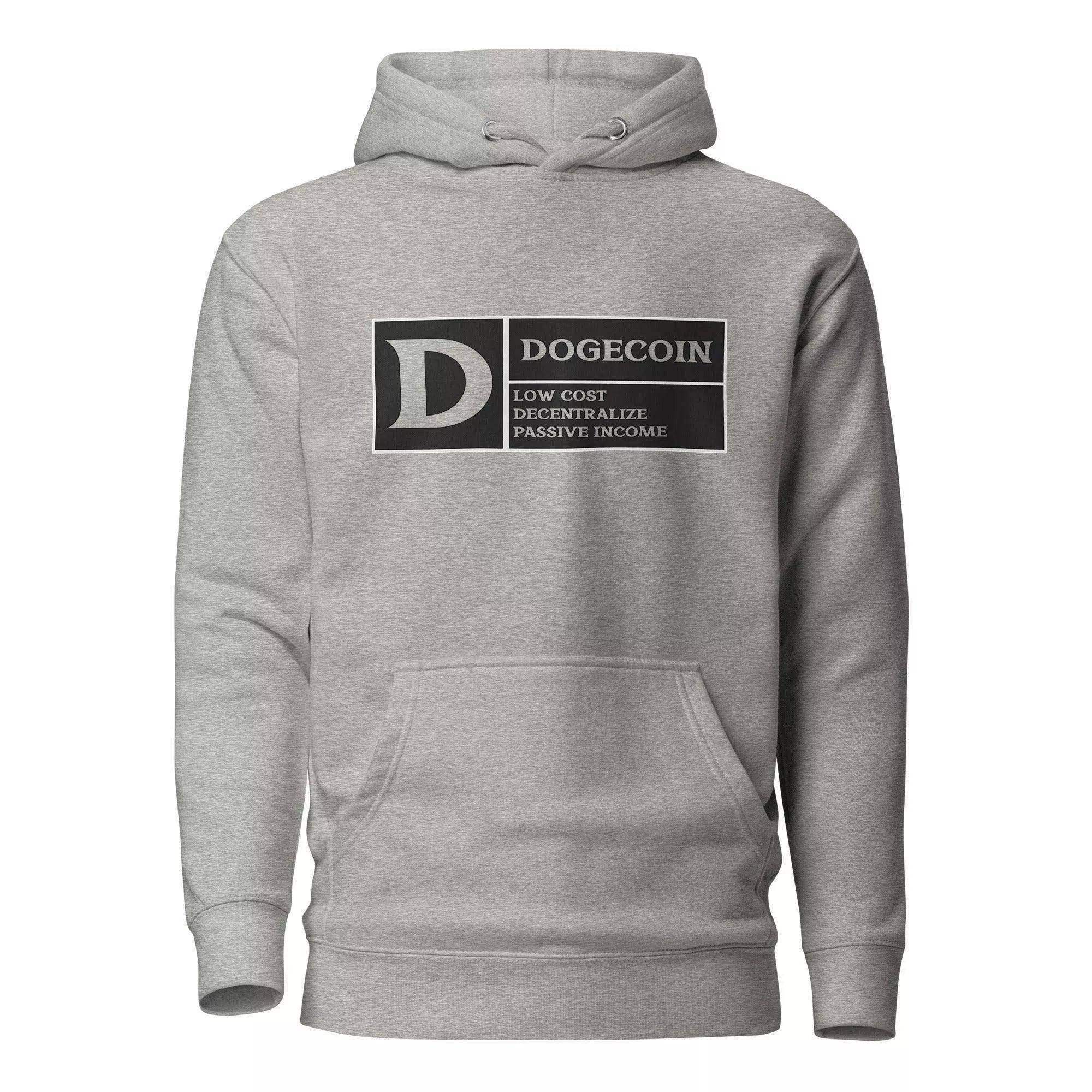 DogeCoin Label Pullover Hoodie - InvestmenTees