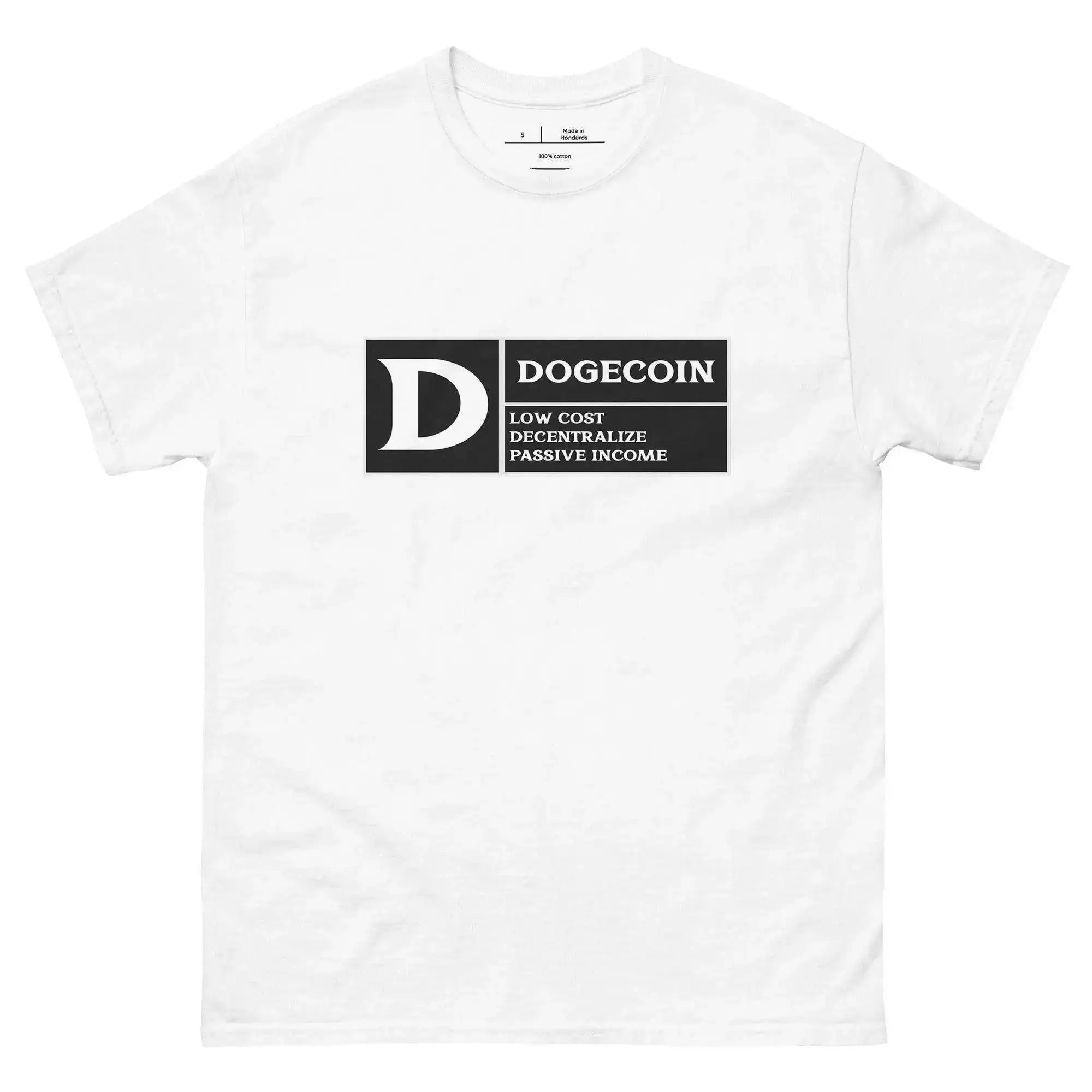 DogeCoin Label T-Shirt - InvestmenTees