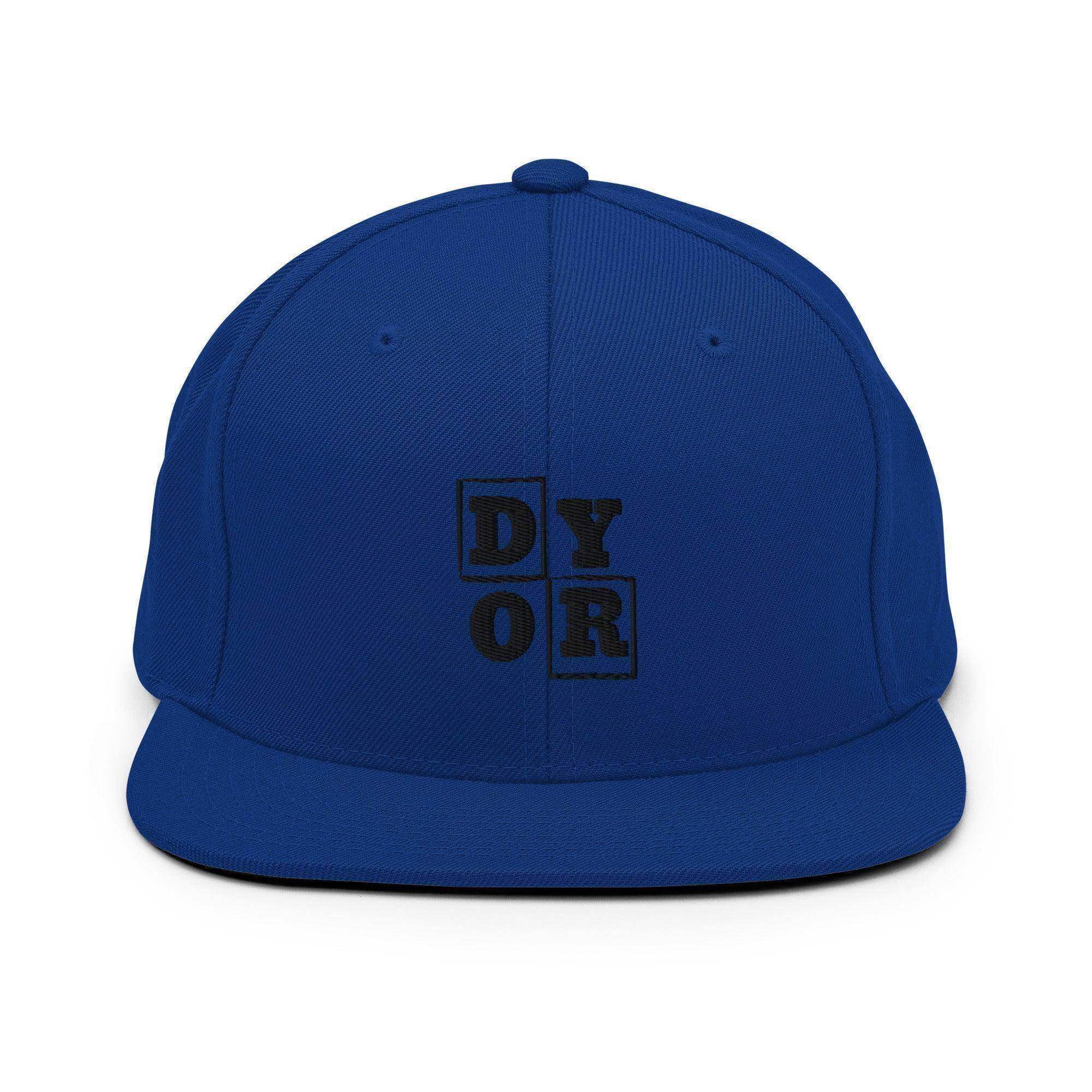 DYOR | Do Your Own Research Snapback Hat - InvestmenTees