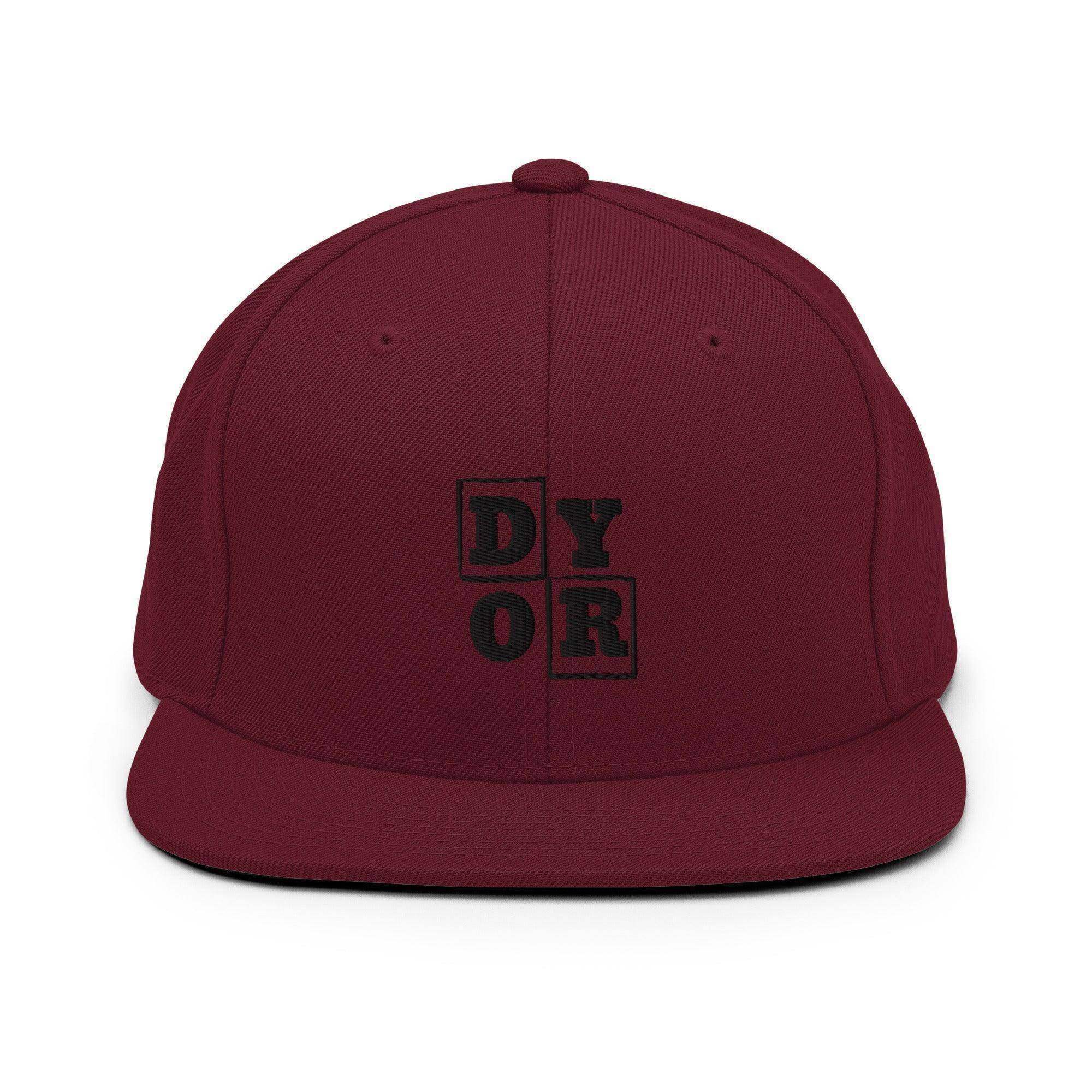 DYOR | Do Your Own Research Snapback Hat - InvestmenTees