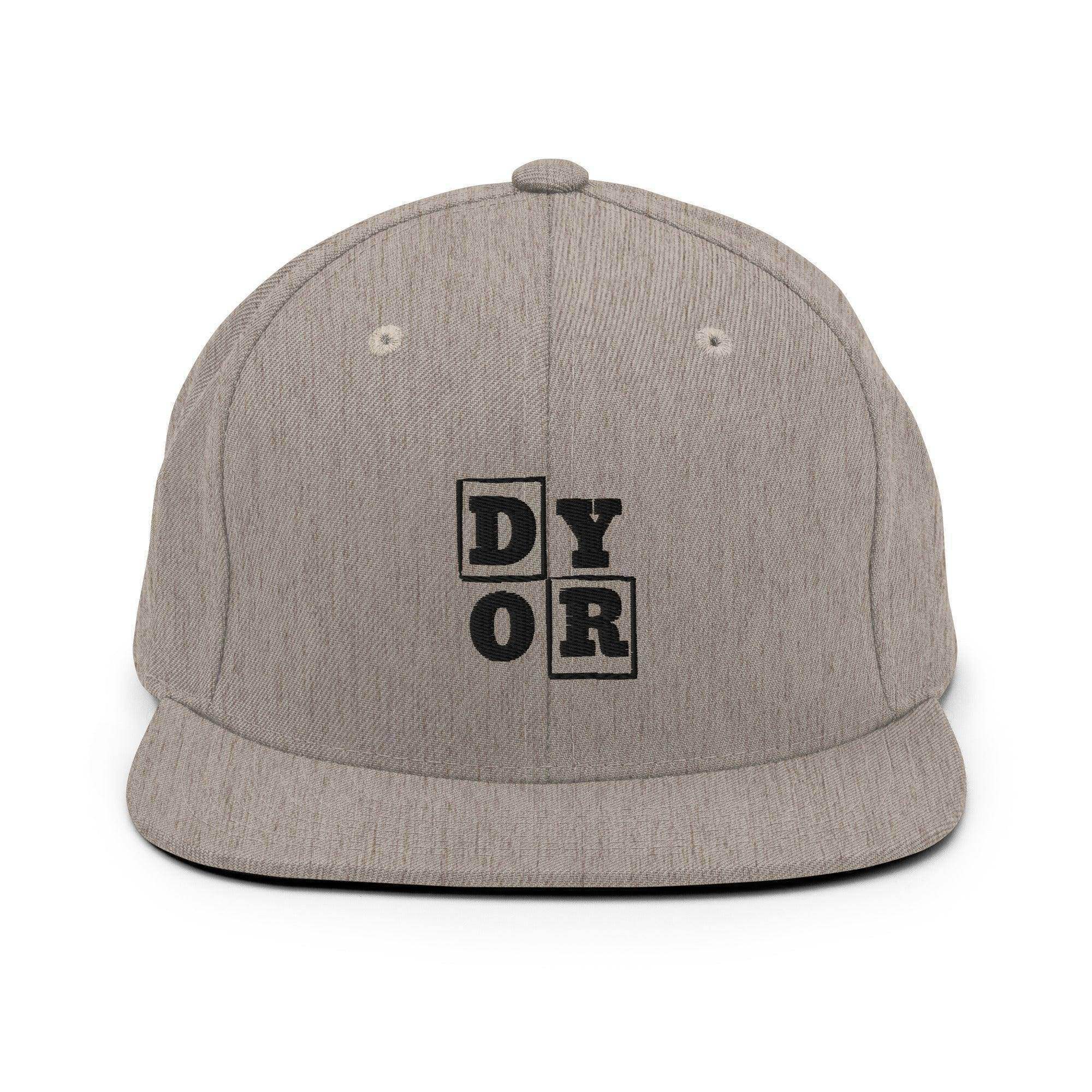 DYOR | Do Your Own Research Snapback Hat - InvestmenTees