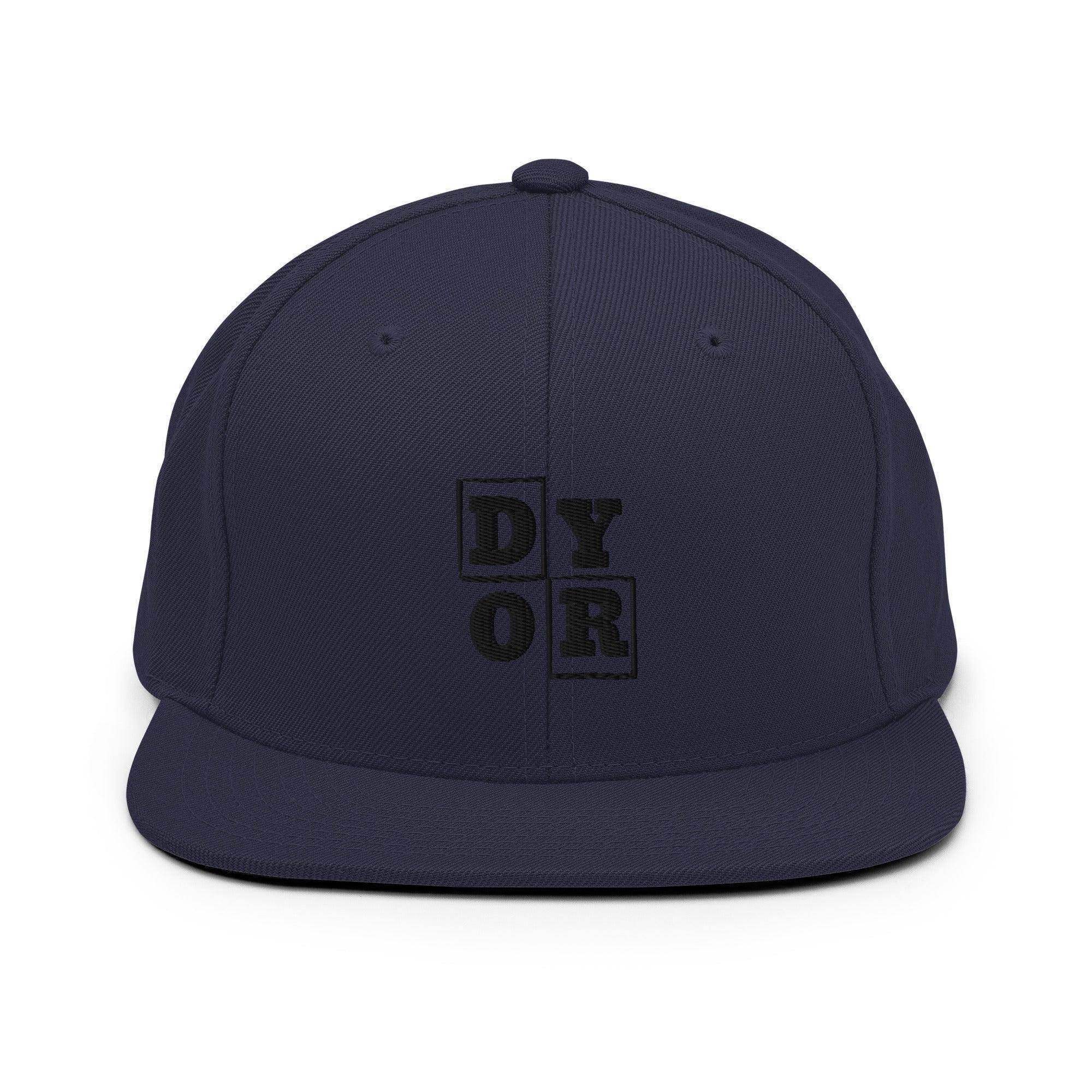 DYOR | Do Your Own Research Snapback Hat - InvestmenTees