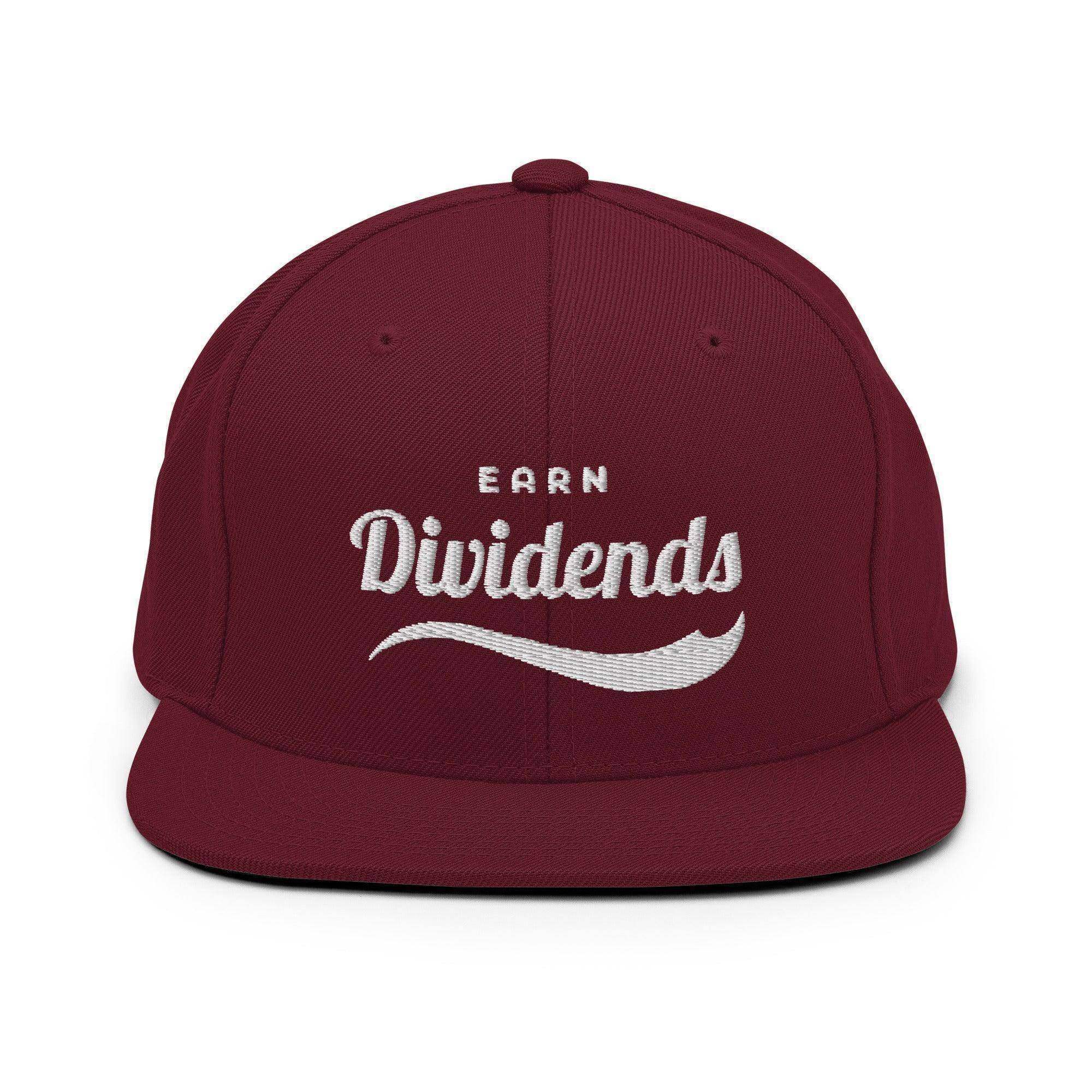 Earn Dividends Snapback Hat - InvestmenTees
