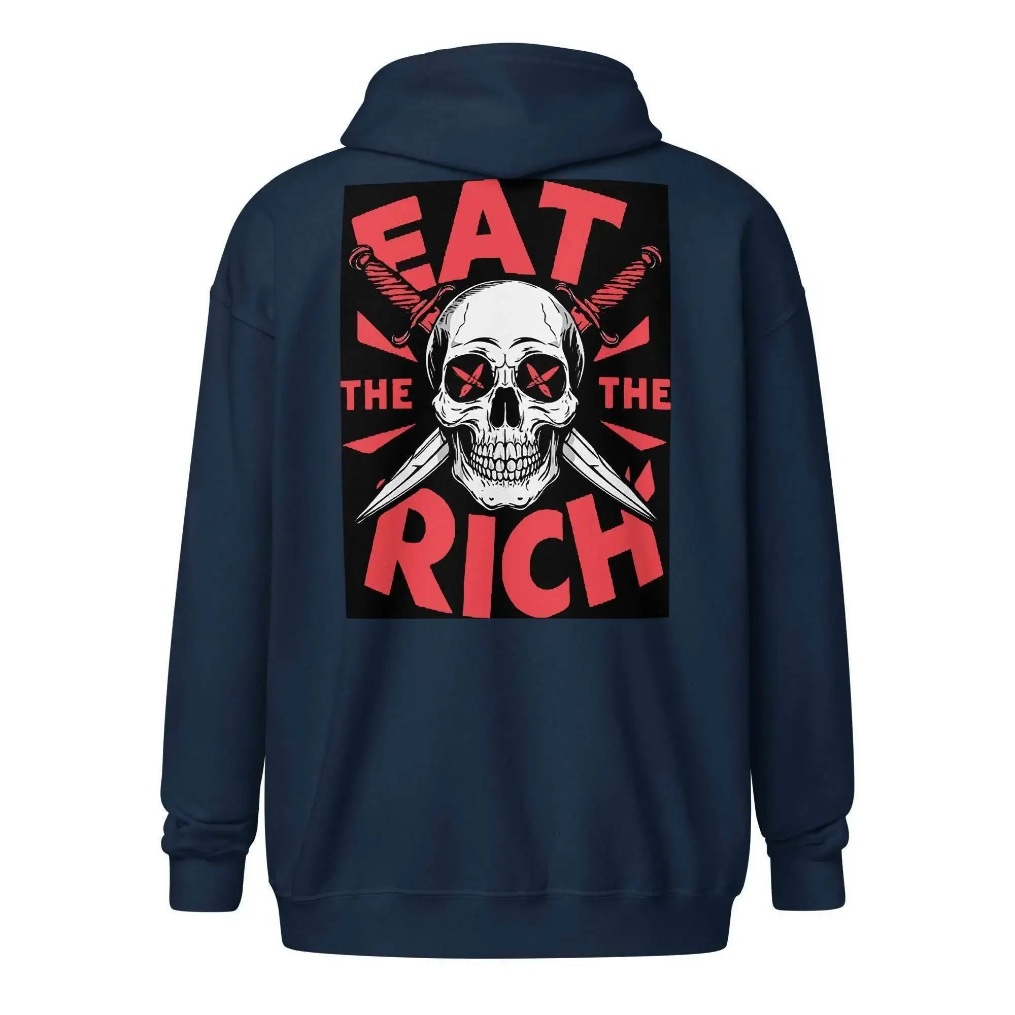 Eat The Rich Zip Up Hoodie - InvestmenTees