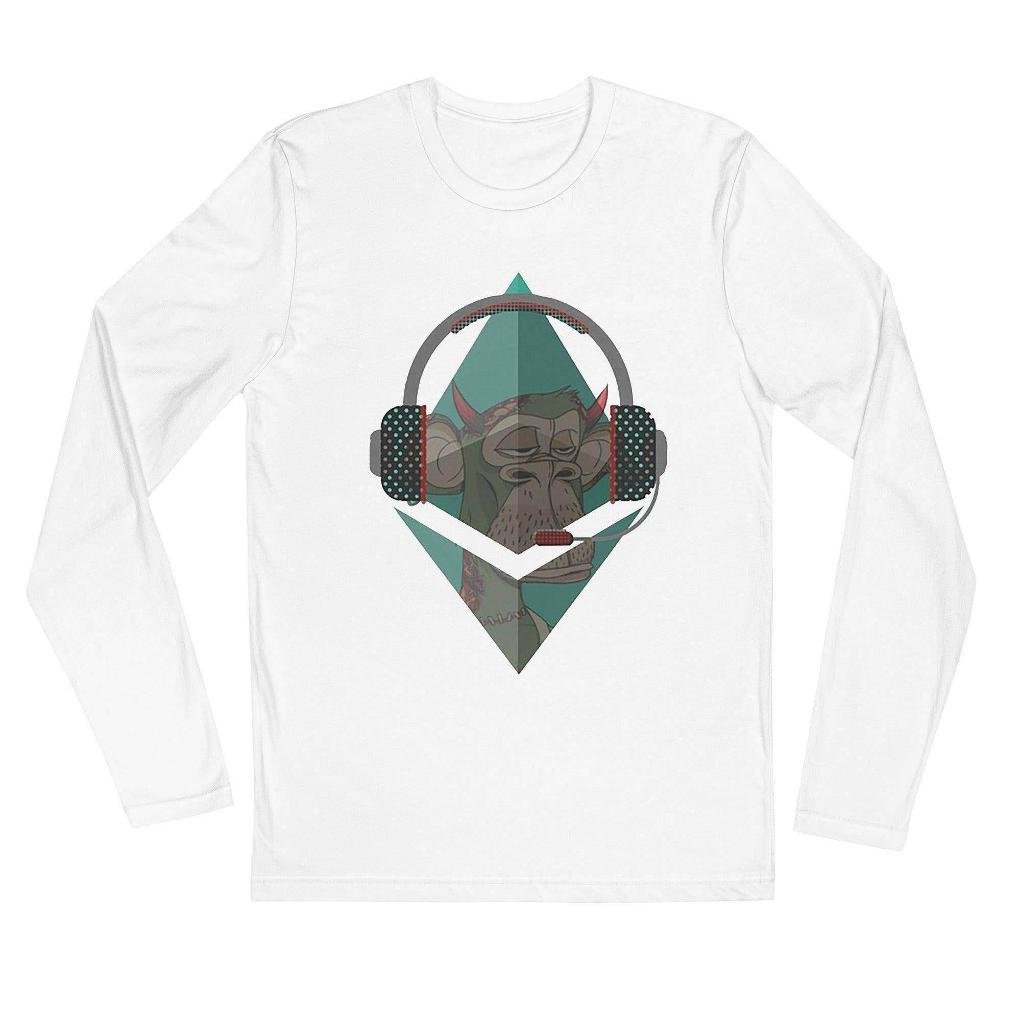 Ethereum Headphones Long Sleeve T-Shirt - InvestmenTees