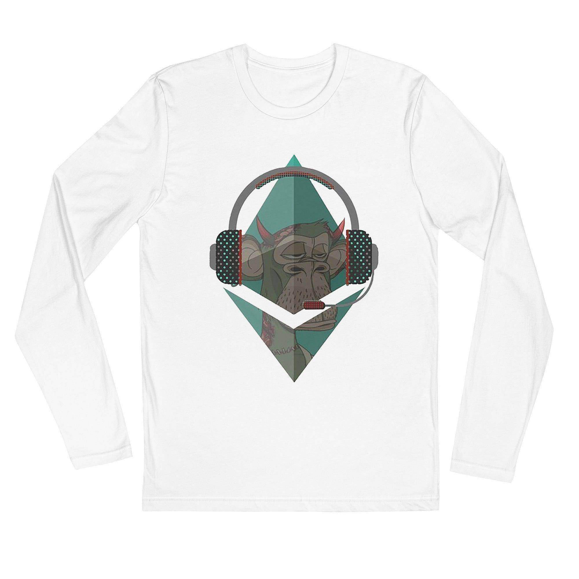 Ethereum Headphones Long Sleeve T-Shirt - InvestmenTees