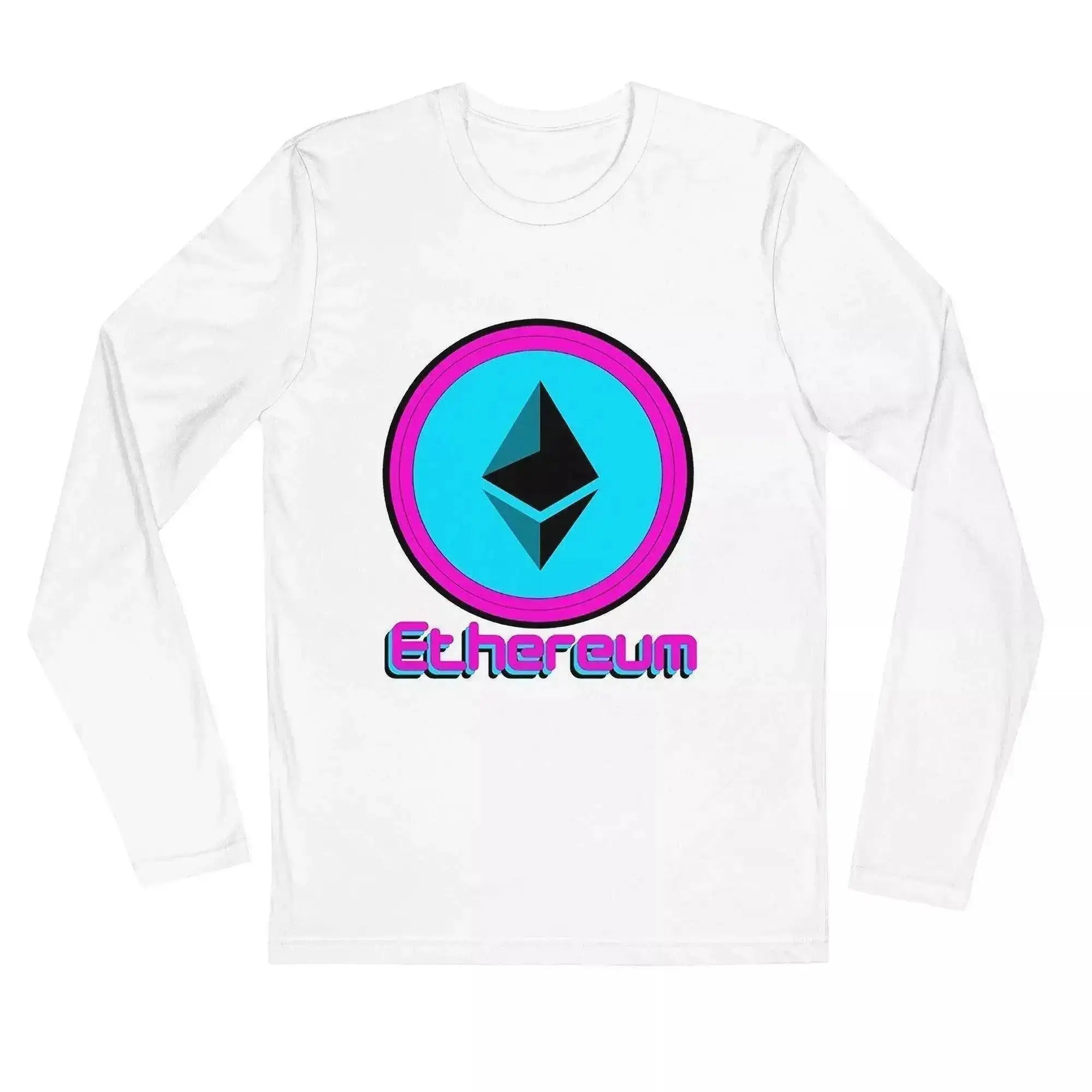 Ethereum Pink-Blue Long Sleeve T-Shirt - InvestmenTees