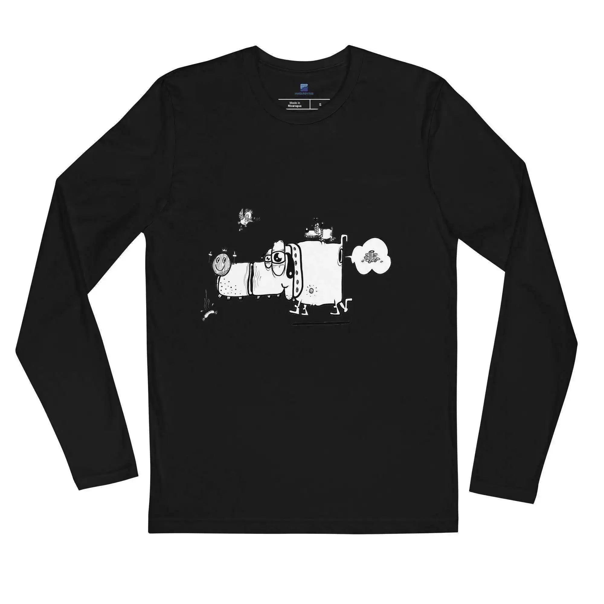 Finance Banking Dog Long Sleeve T-Shirt - InvestmenTees