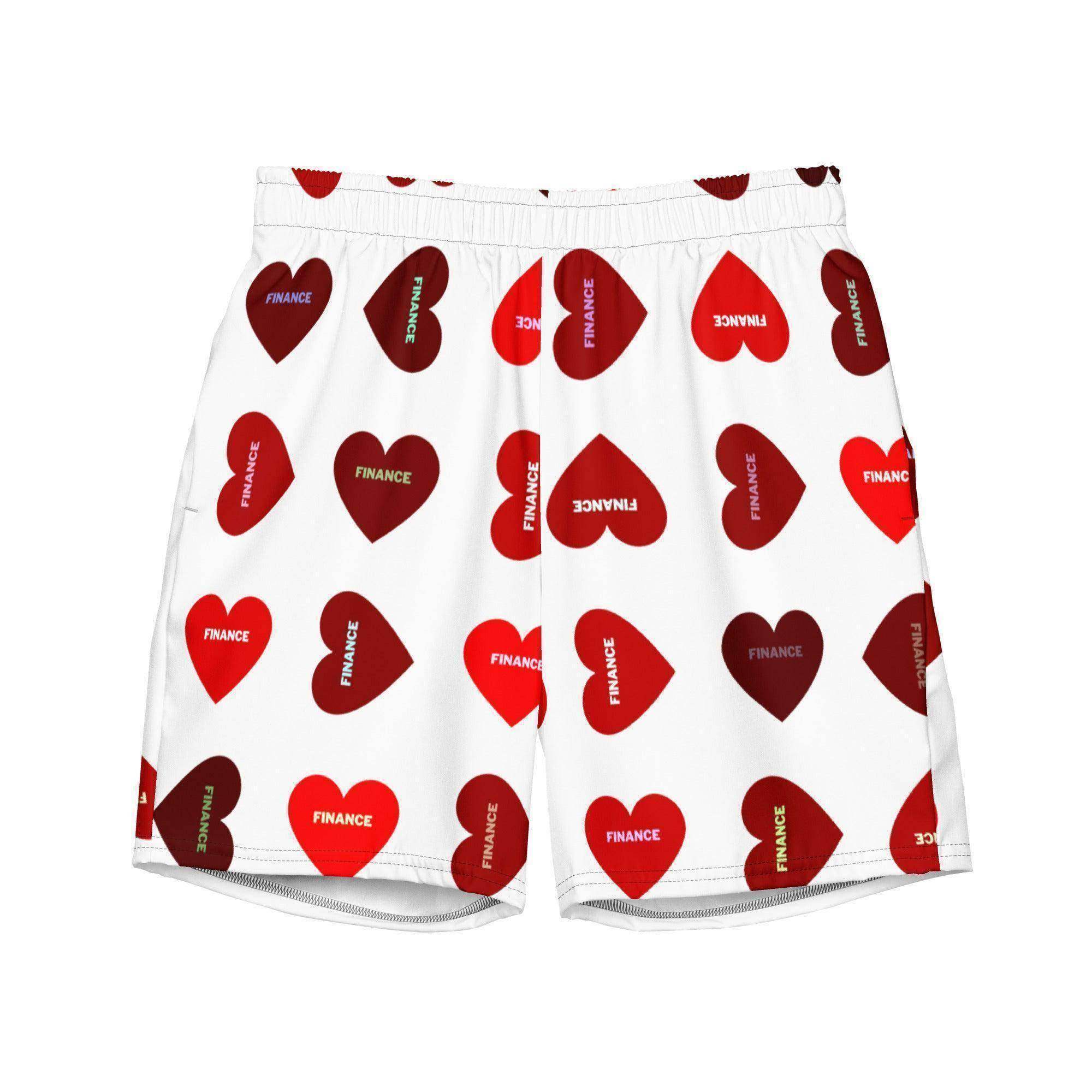 Finance Heart Swim Trunks - InvestmenTees