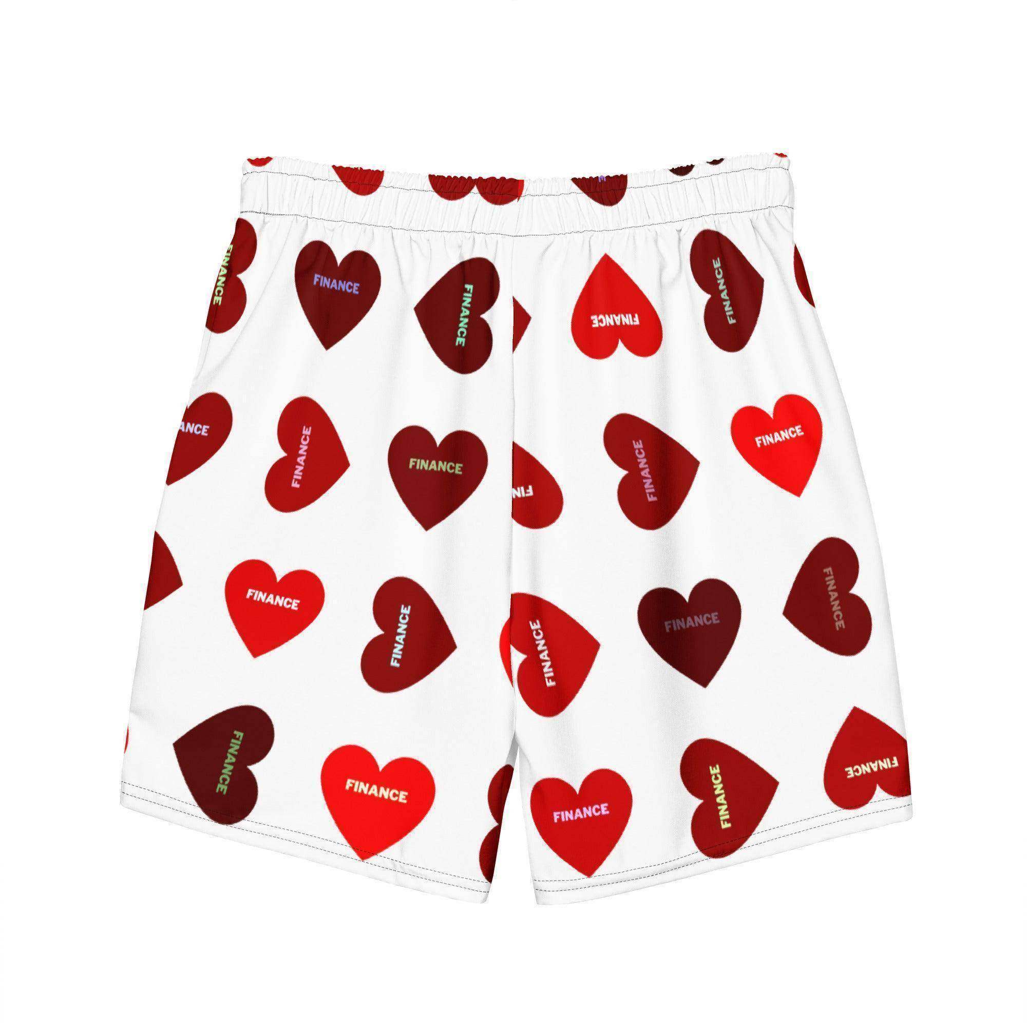 Finance Heart Swim Trunks - InvestmenTees