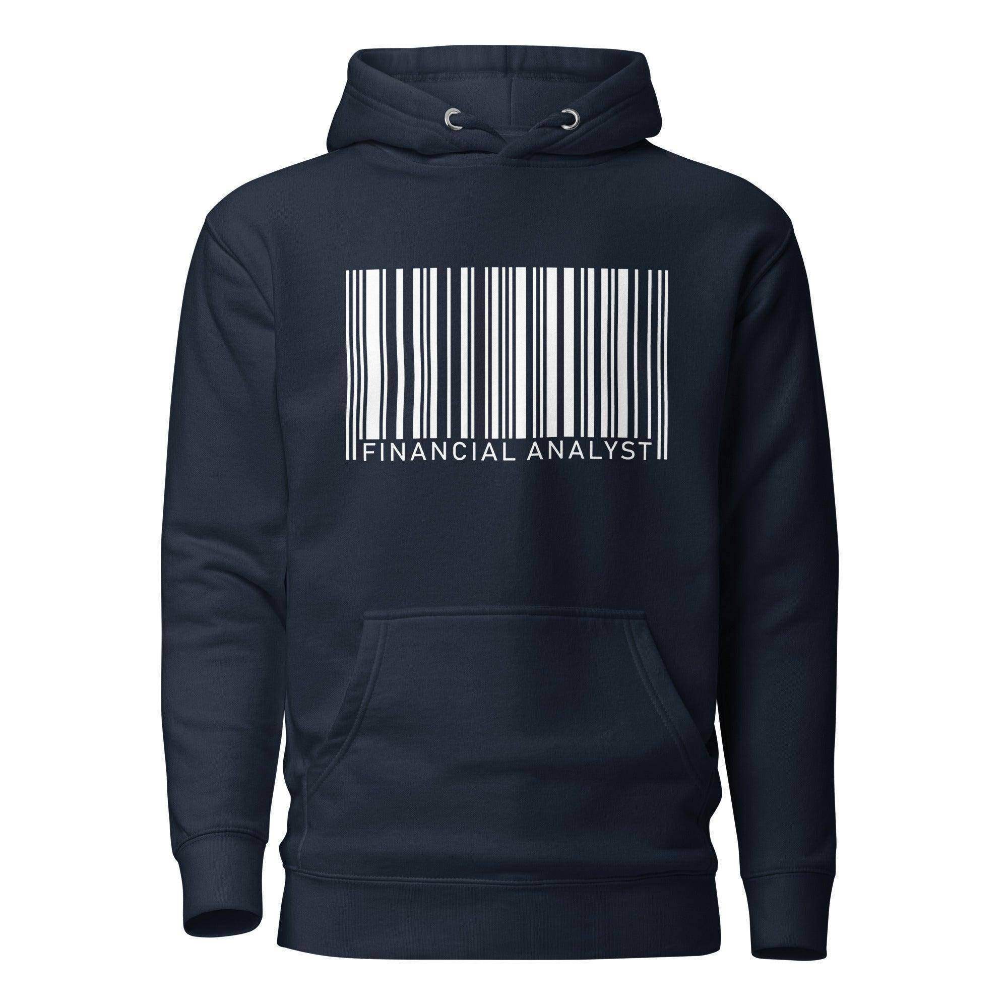 Financial Analyst Barcode Pullover Hoodie - InvestmenTees