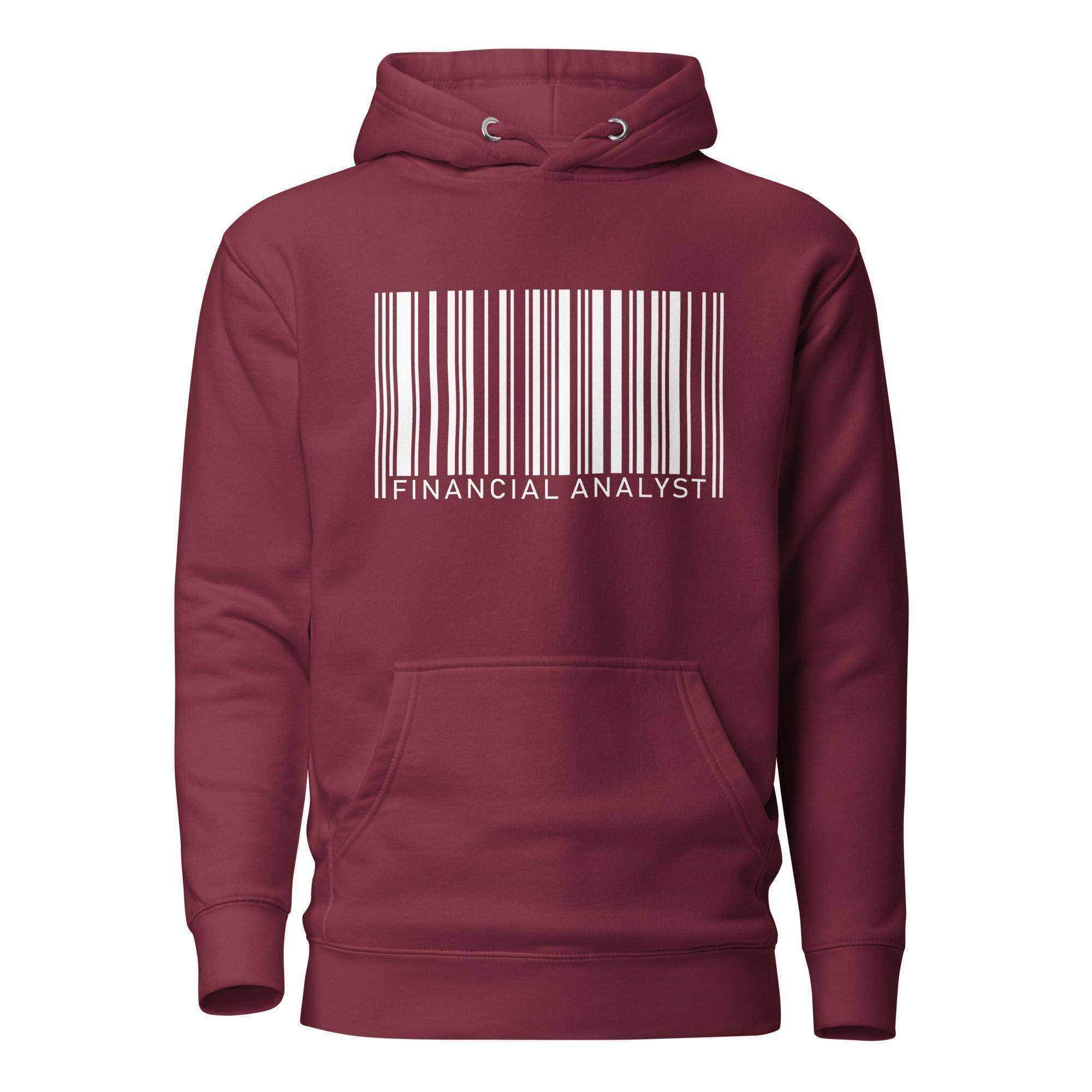 Financial Analyst Barcode Pullover Hoodie - InvestmenTees