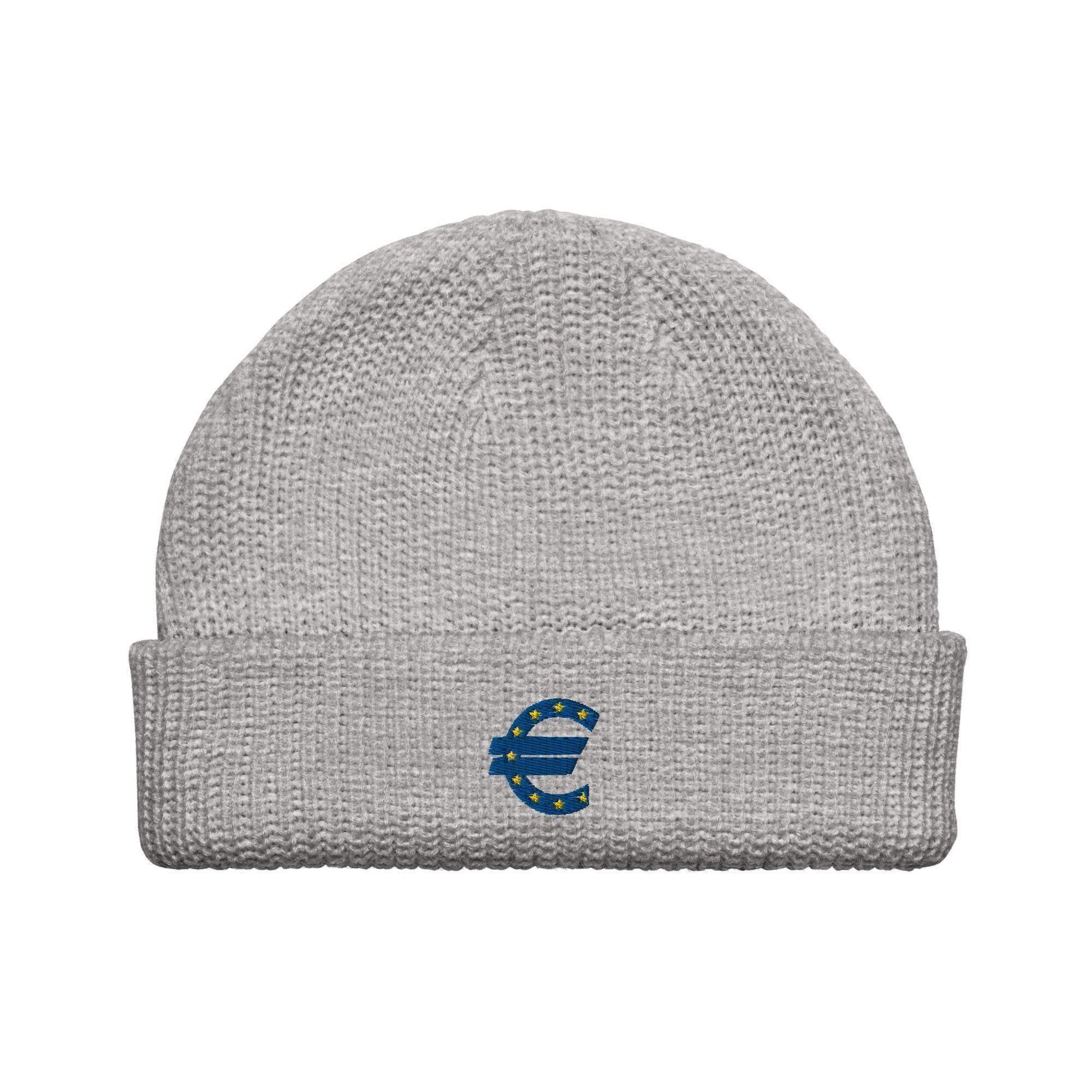 Front The Euro Currency Beanie - InvestmenTees