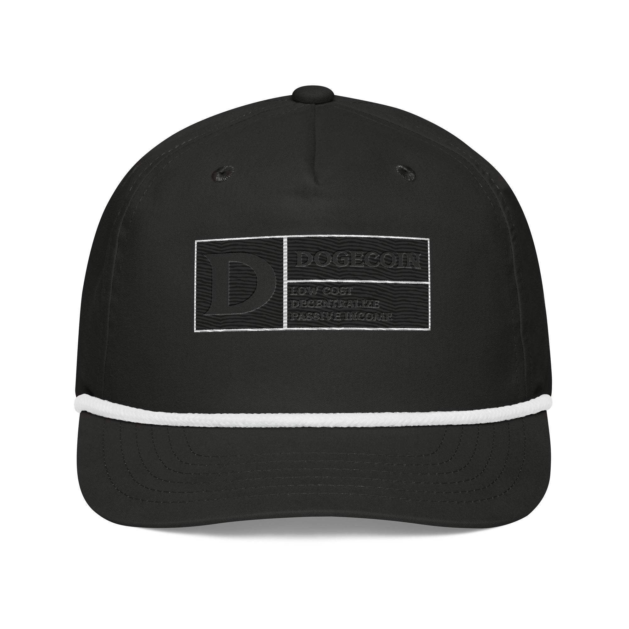DogeCoin Label Golf Rope Cap - InvestmenTees