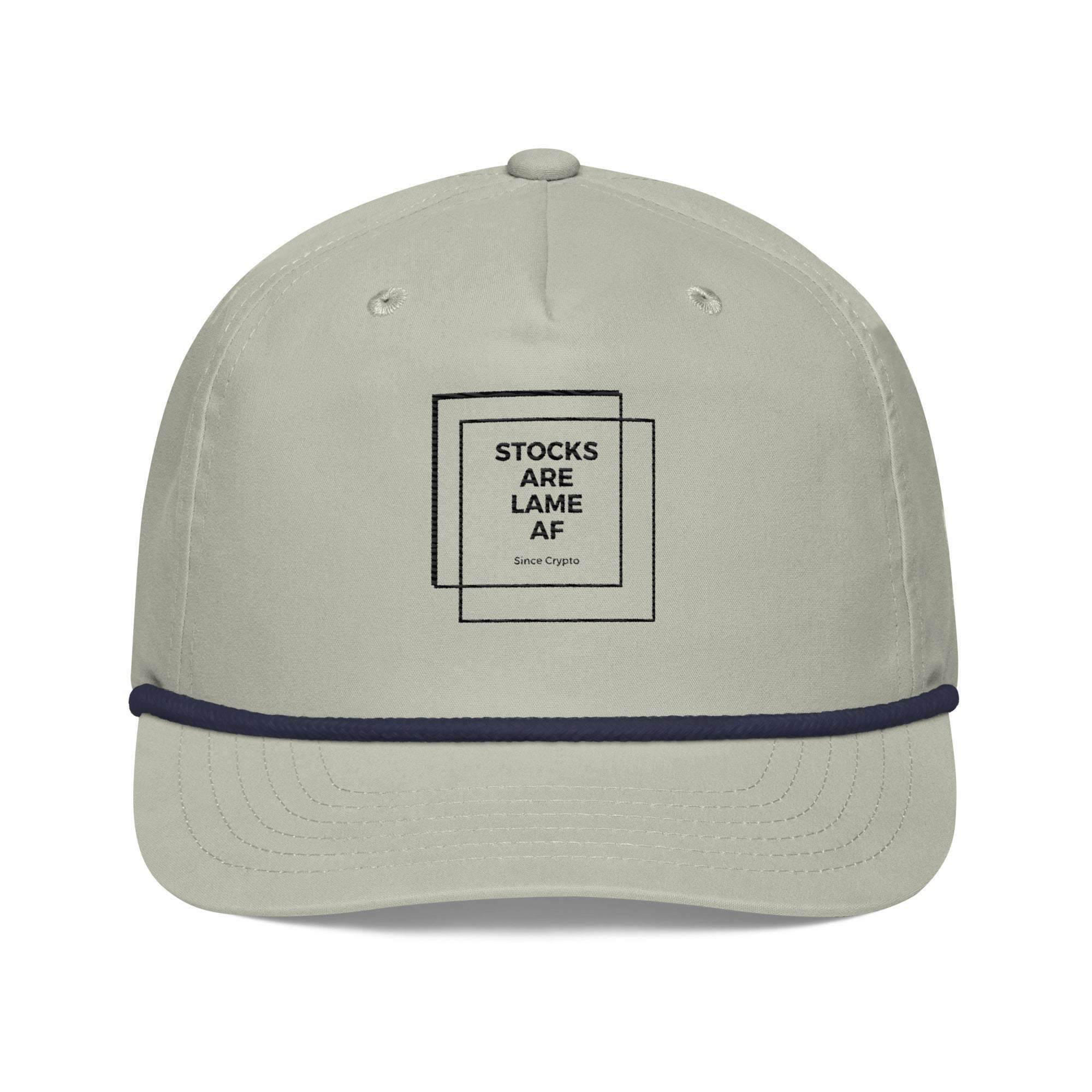 Stocks Are Lame Golf Rope Cap - InvestmenTees