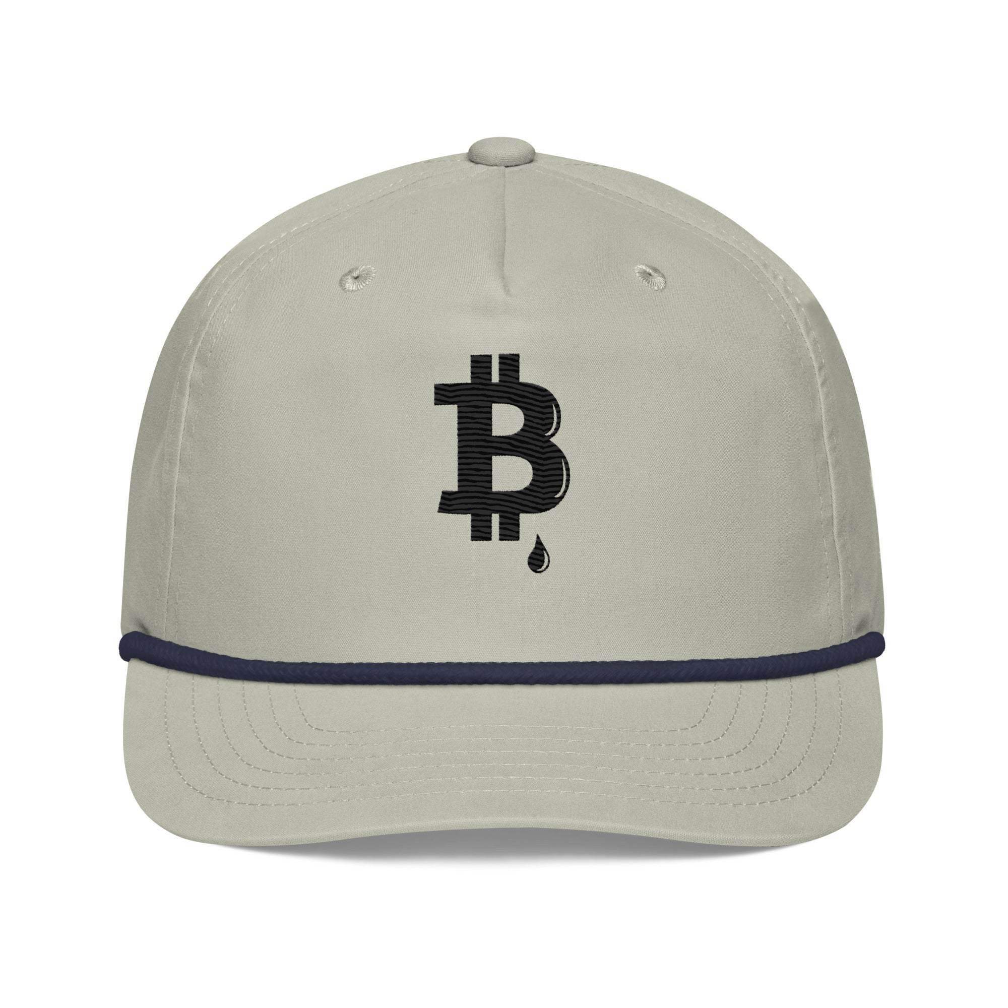 Bitcoin Drip Golf Rope Cap - InvestmenTees