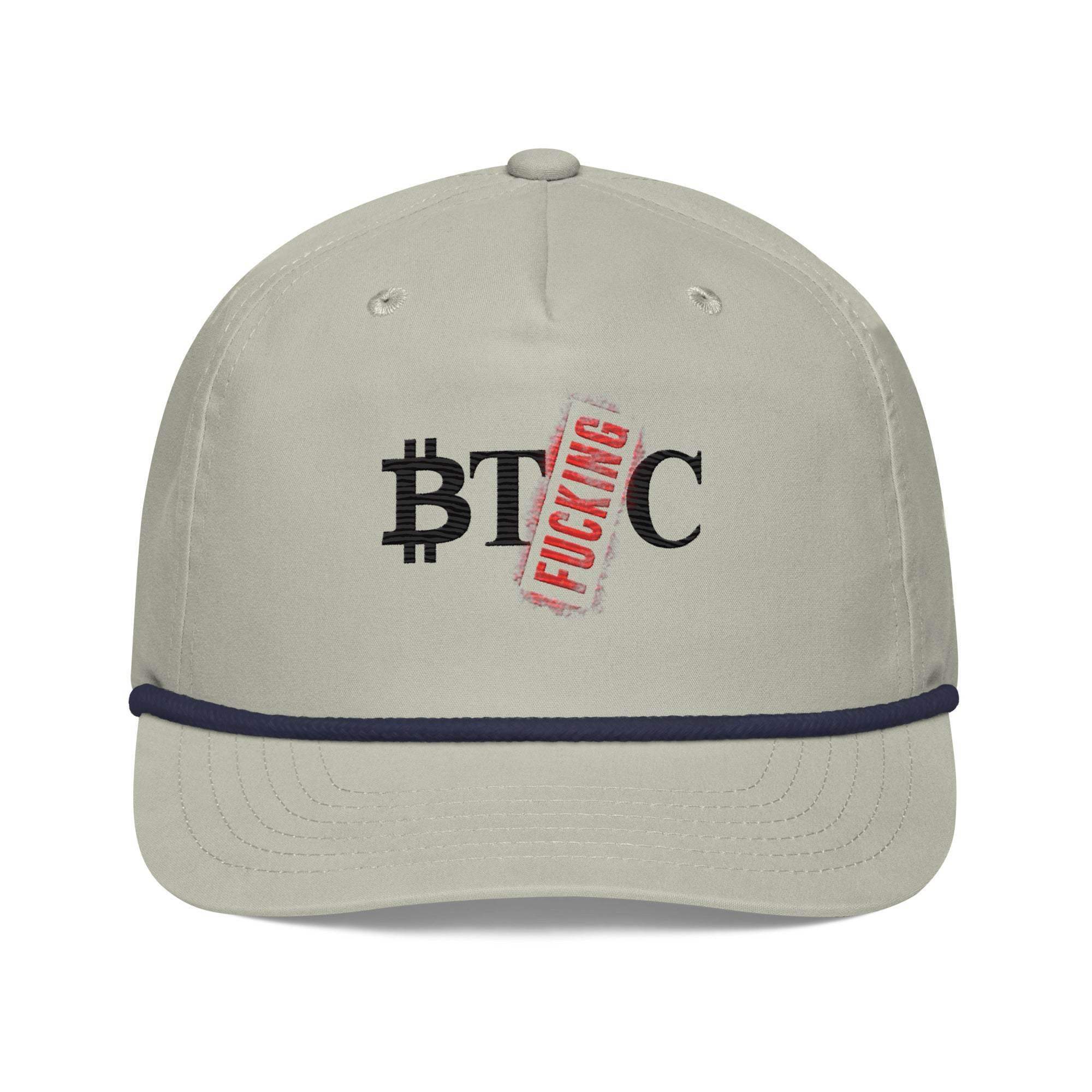 F_cking BTC Golf Rope Cap - InvestmenTees