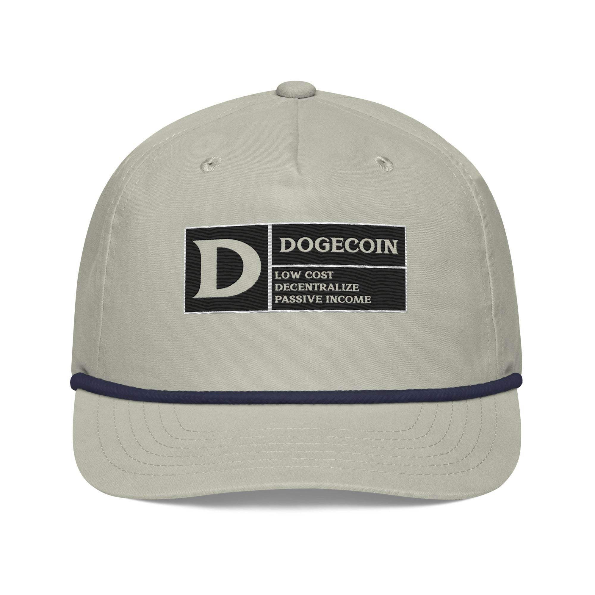 DogeCoin Label Golf Rope Cap - InvestmenTees