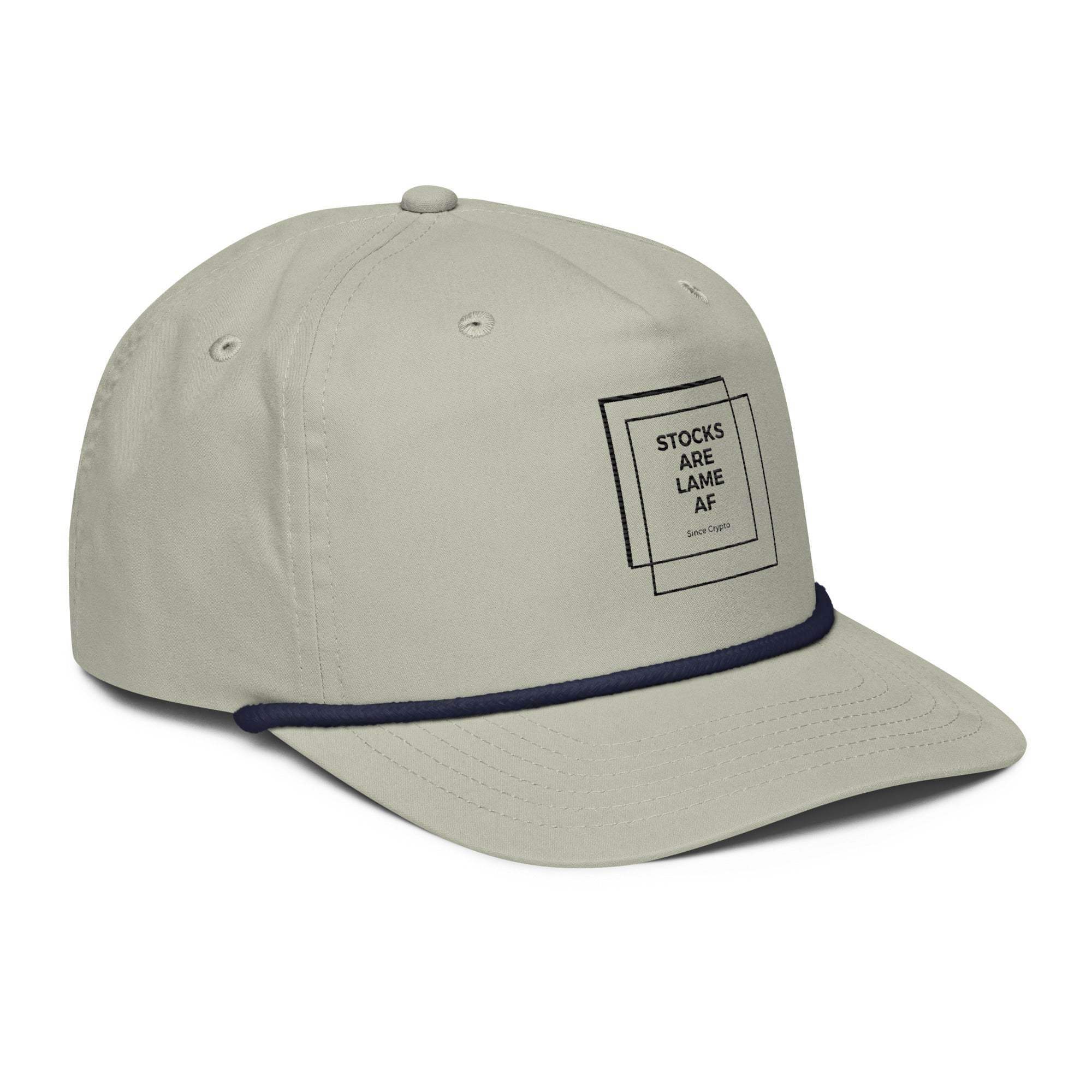 Stocks Are Lame Golf Rope Cap - InvestmenTees