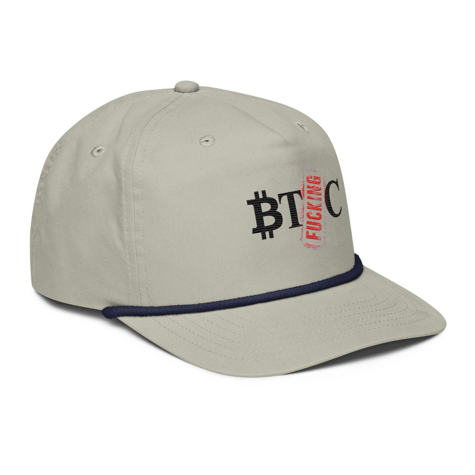 F_cking BTC Golf Rope Cap - InvestmenTees