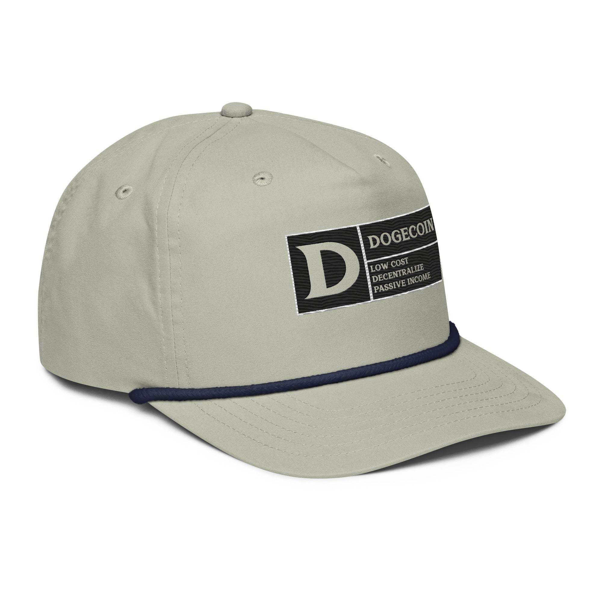 DogeCoin Label Golf Rope Cap - InvestmenTees