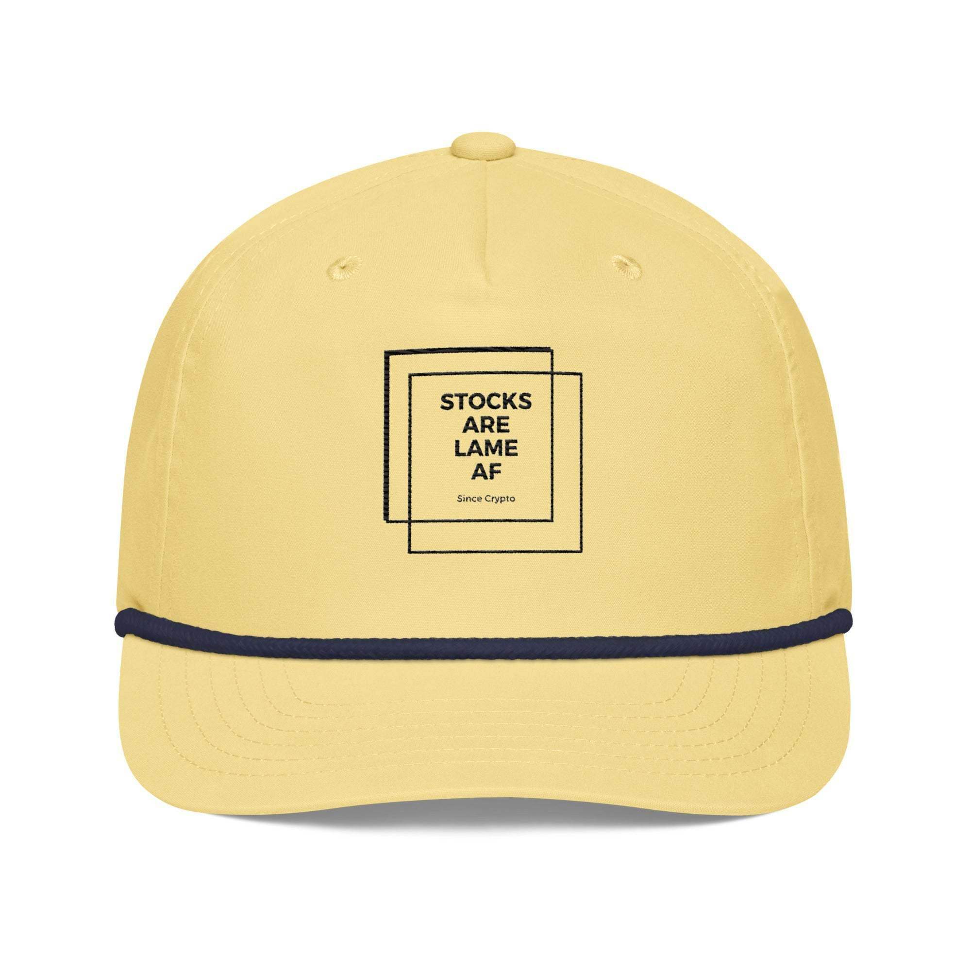Stocks Are Lame Golf Rope Cap - InvestmenTees