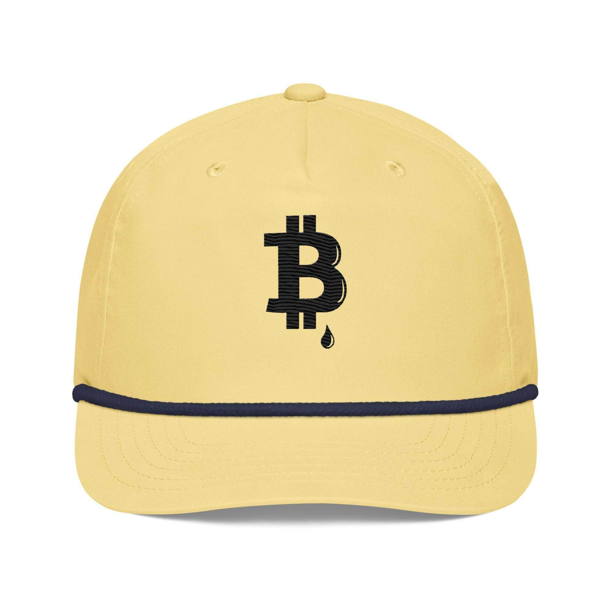 Bitcoin Drip Golf Rope Cap - InvestmenTees