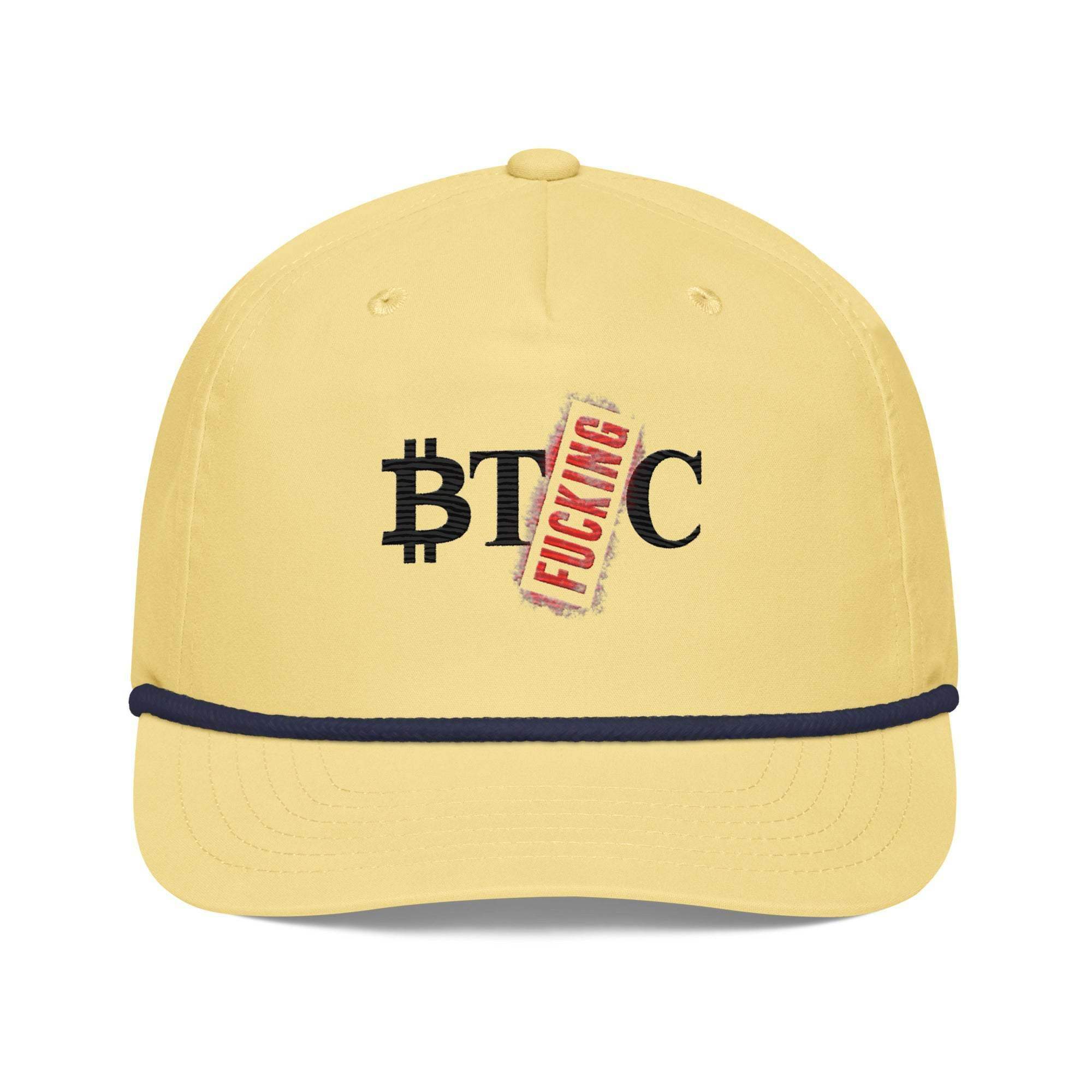 F_cking BTC Golf Rope Cap - InvestmenTees
