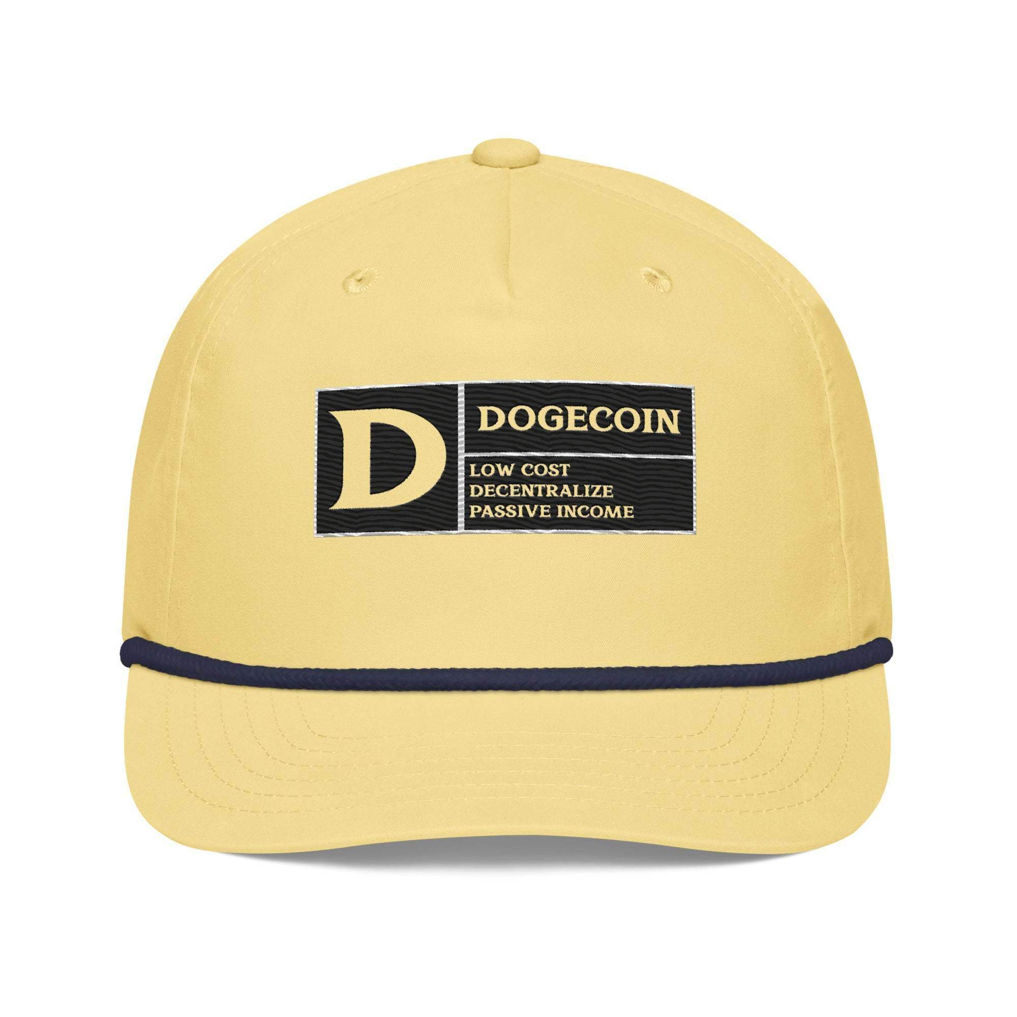 DogeCoin Label Golf Rope Cap - InvestmenTees