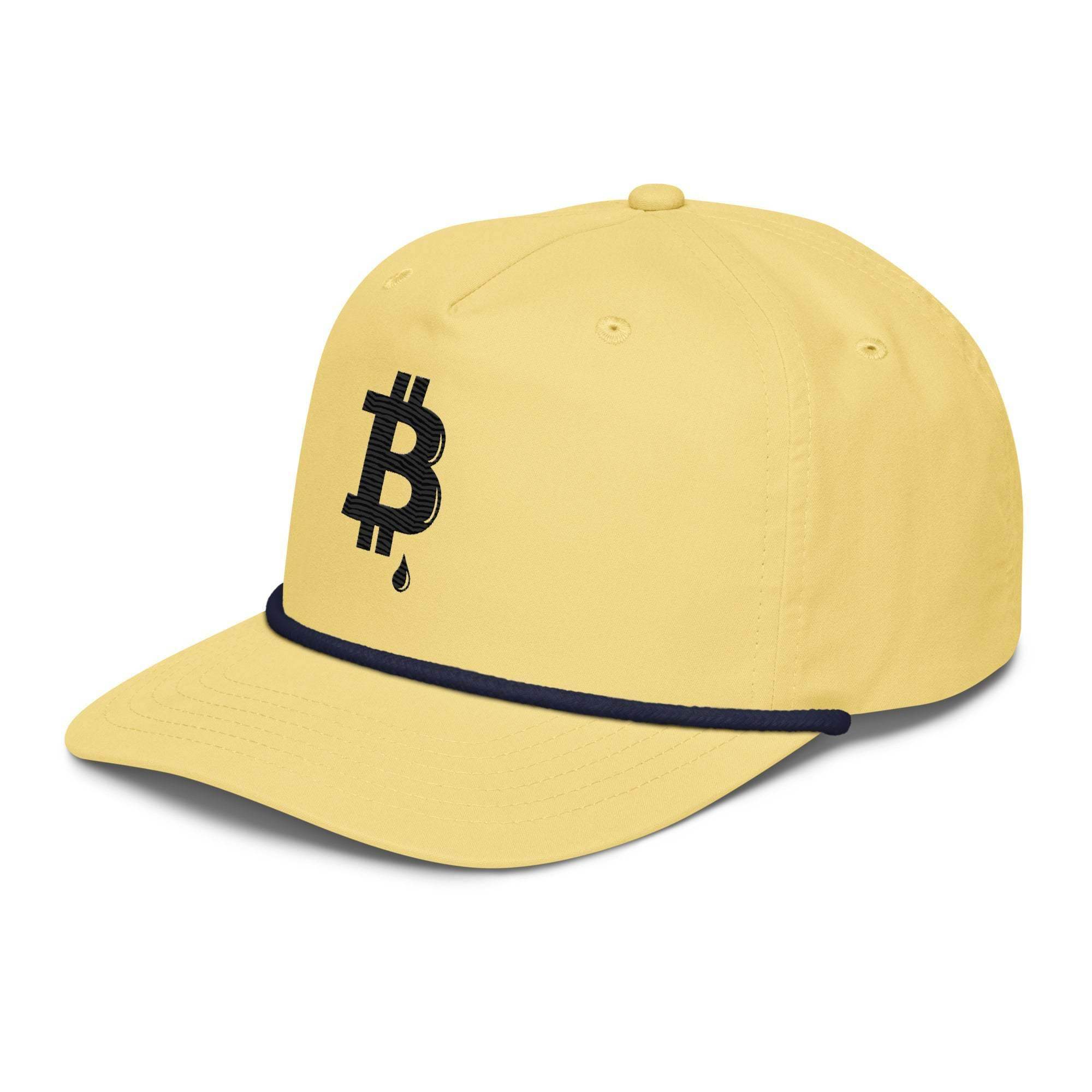 Bitcoin Drip Golf Rope Cap - InvestmenTees