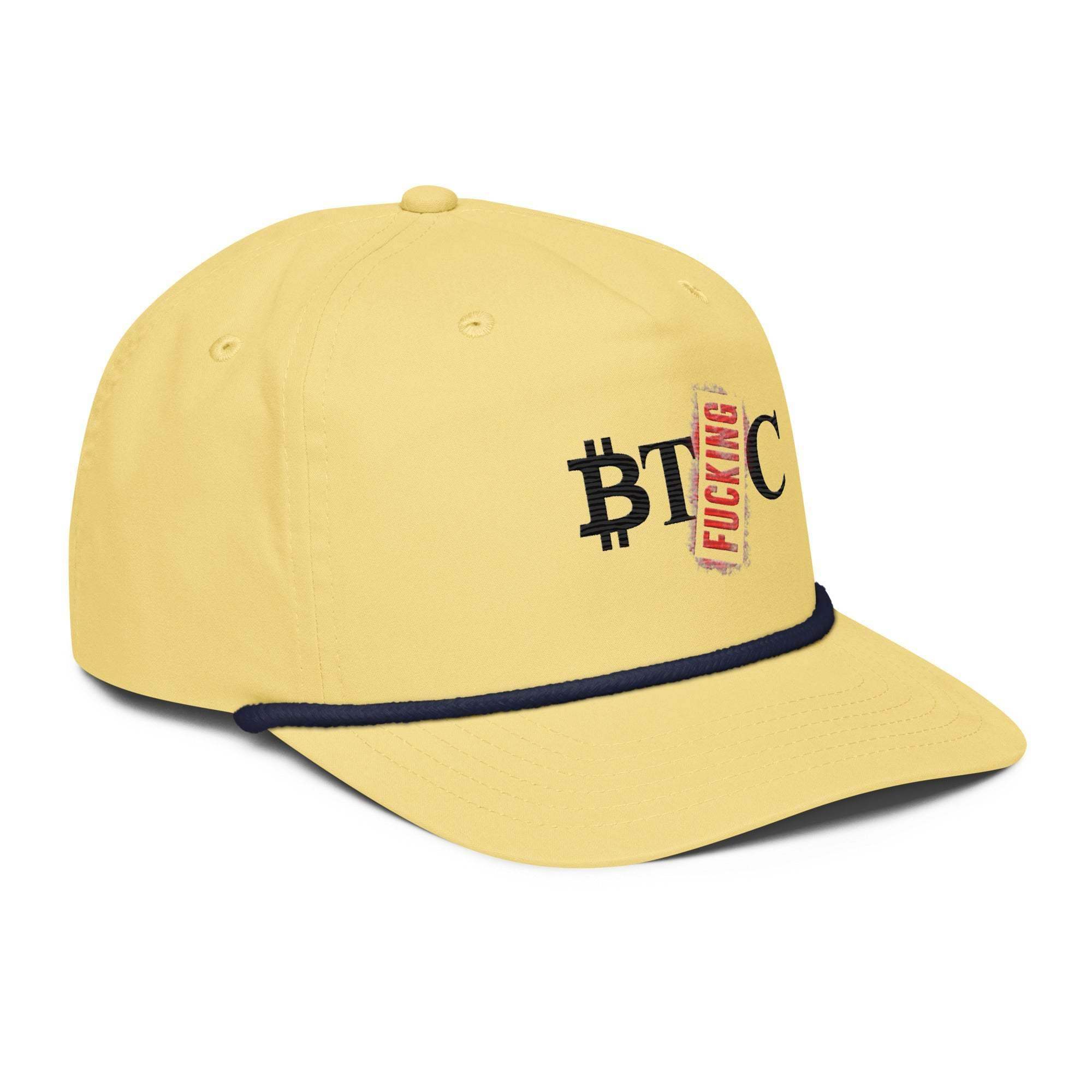 F_cking BTC Golf Rope Cap - InvestmenTees