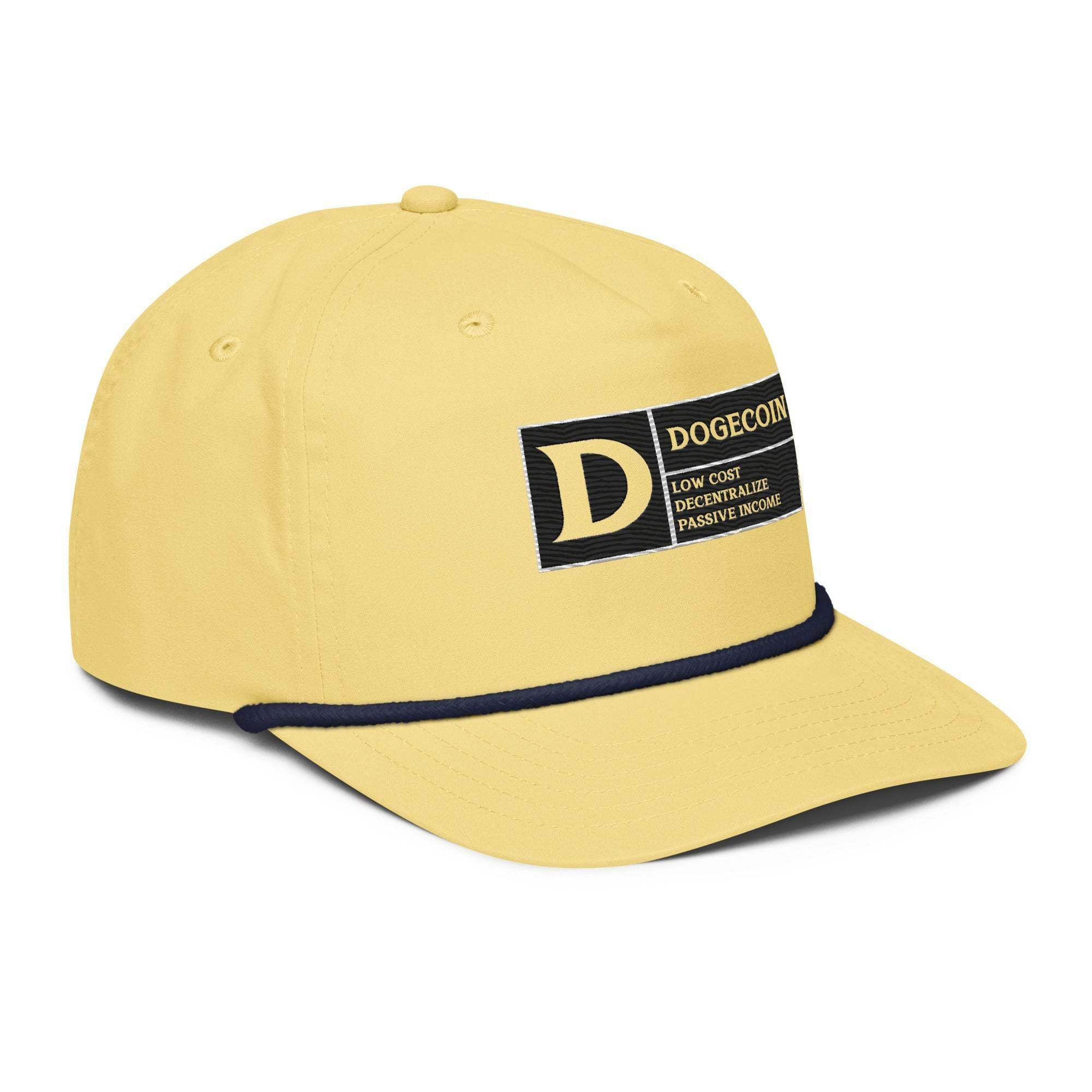 DogeCoin Label Golf Rope Cap - InvestmenTees