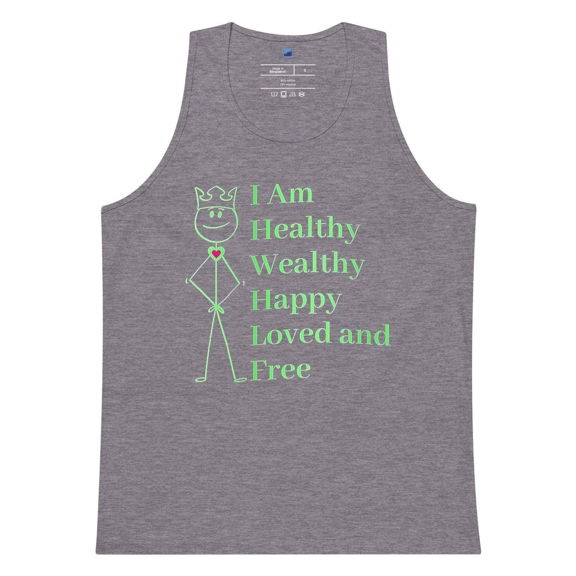 Healthy | Wealthy | Happy | Loved | Free Tank Top - InvestmenTees