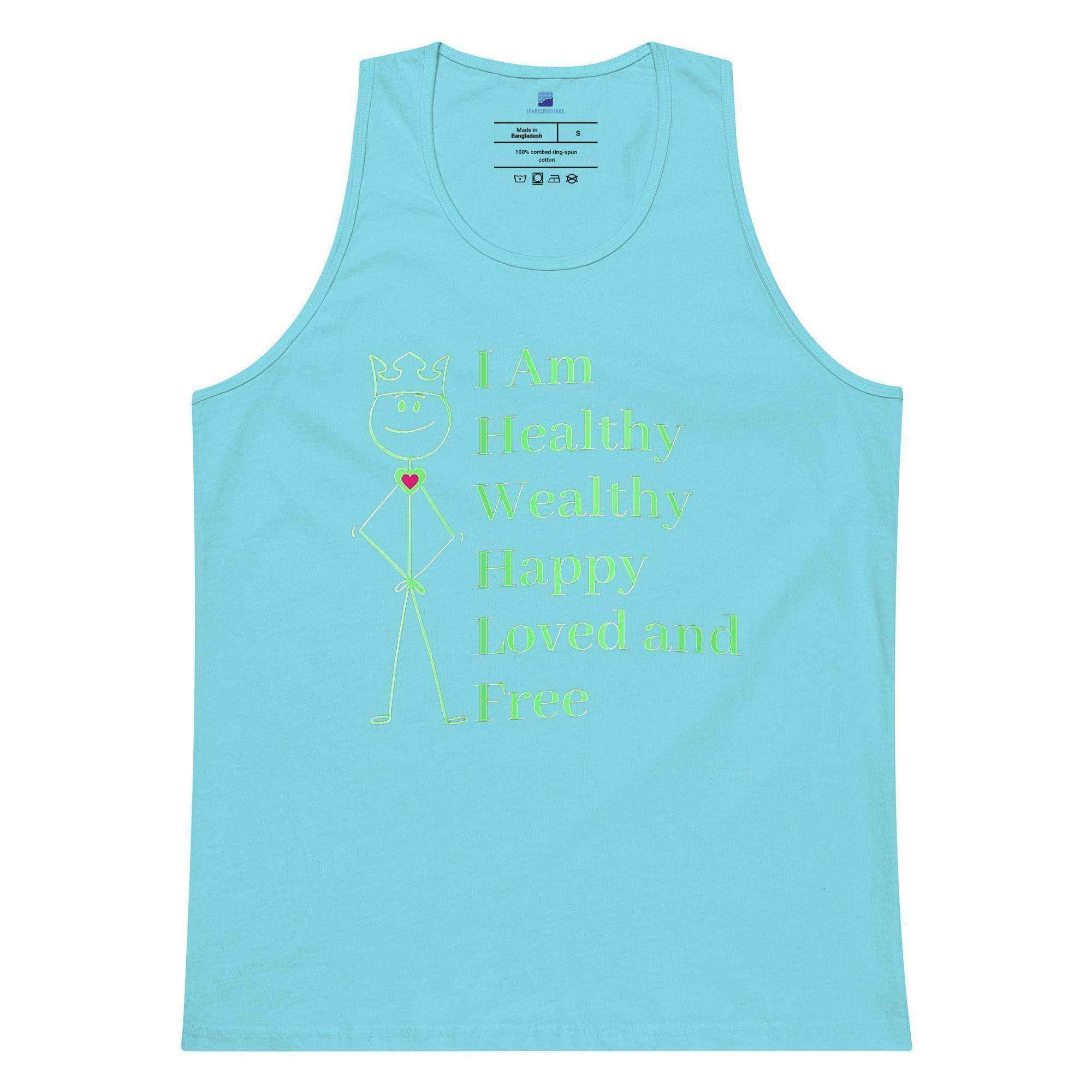 Healthy | Wealthy | Happy | Loved | Free Tank Top - InvestmenTees