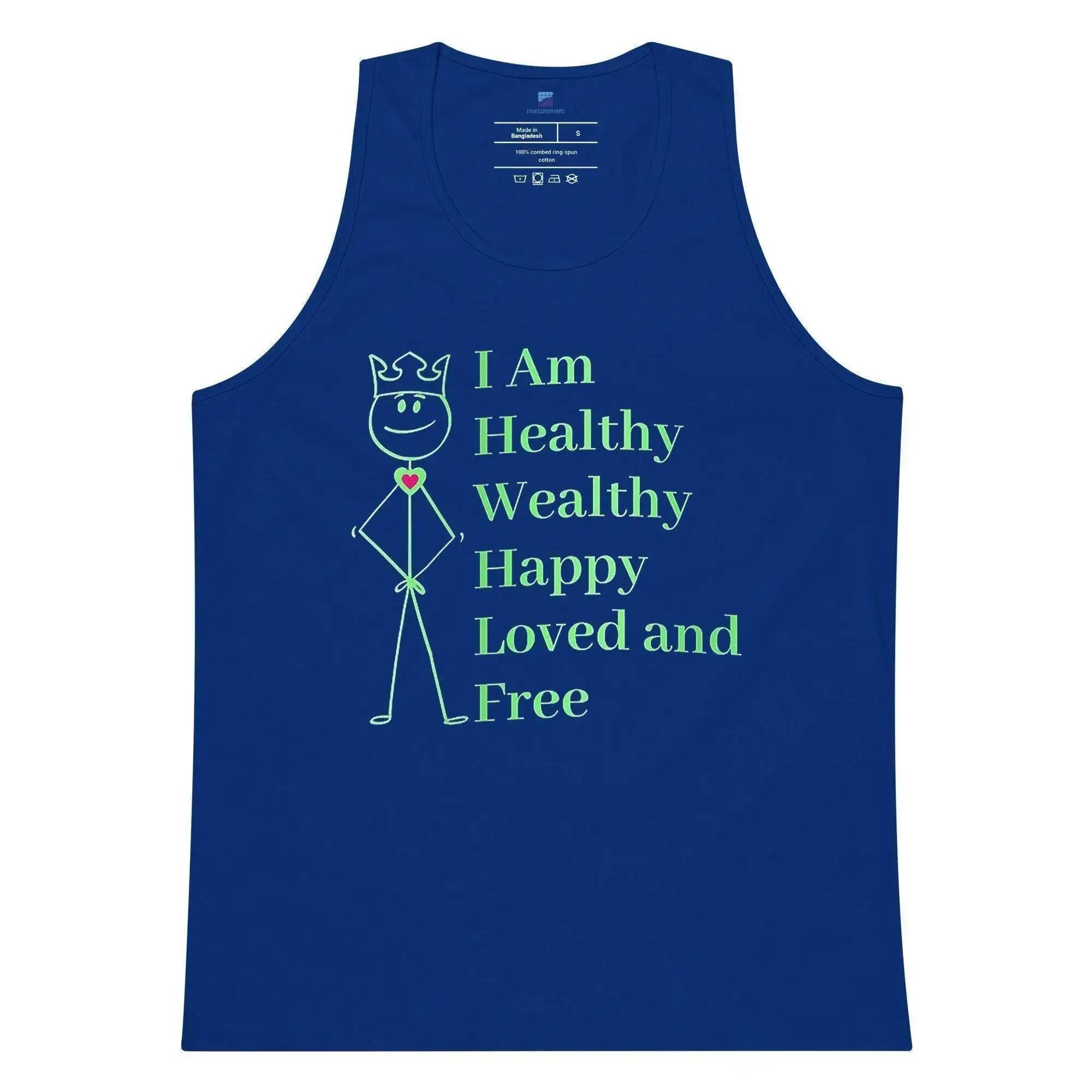 Healthy | Wealthy | Happy | Loved | Free Tank Top - InvestmenTees