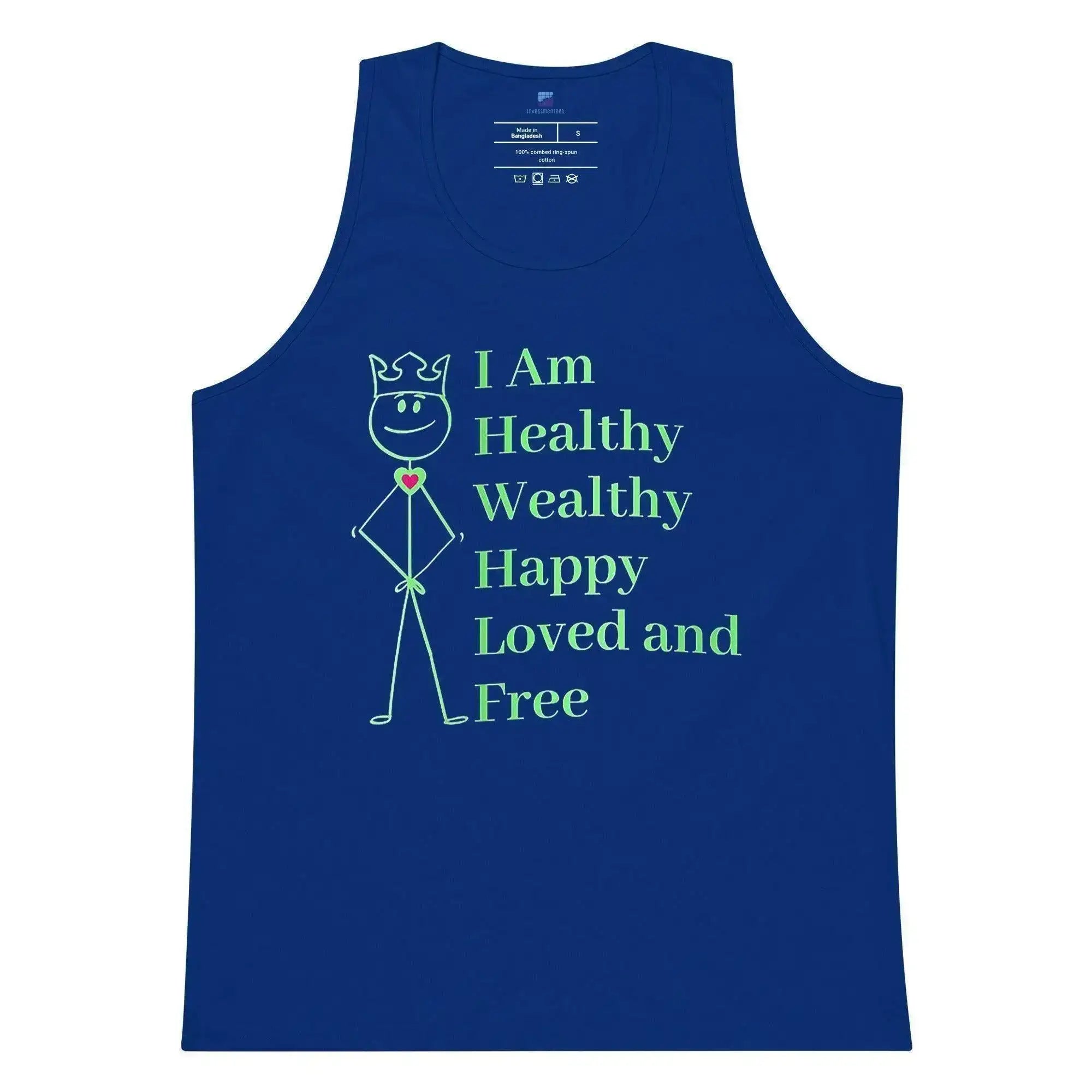 Healthy | Wealthy | Happy | Loved | Free Tank Top - InvestmenTees