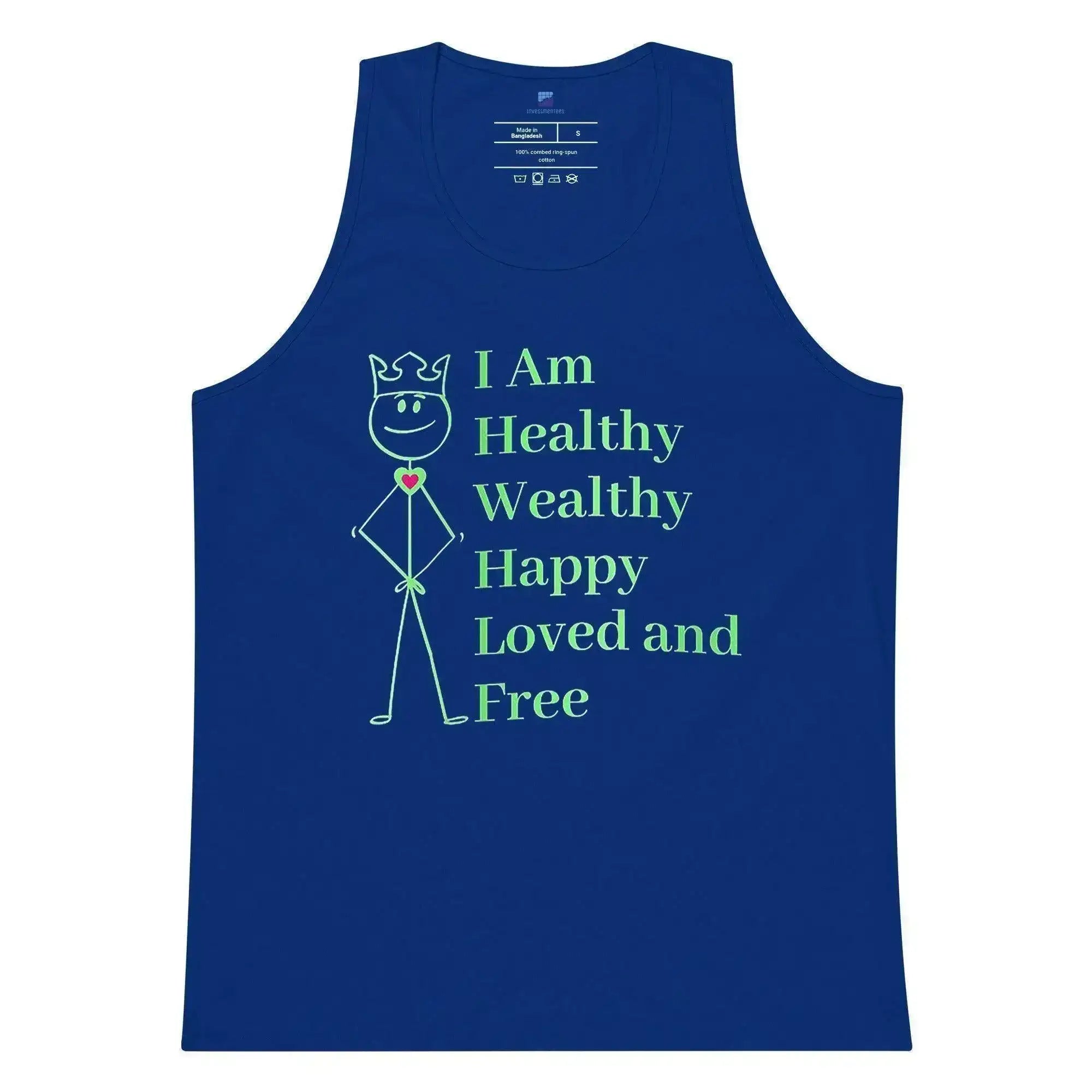 Healthy | Wealthy | Happy | Loved | Free Tank Top - InvestmenTees