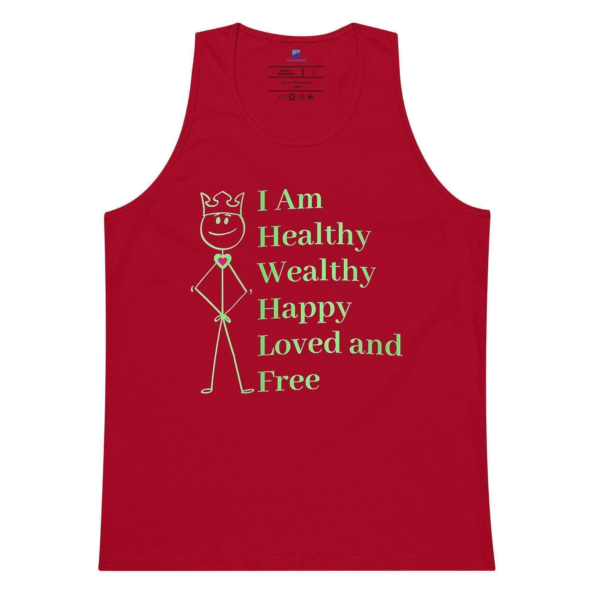 Healthy | Wealthy | Happy | Loved | Free Tank Top - InvestmenTees