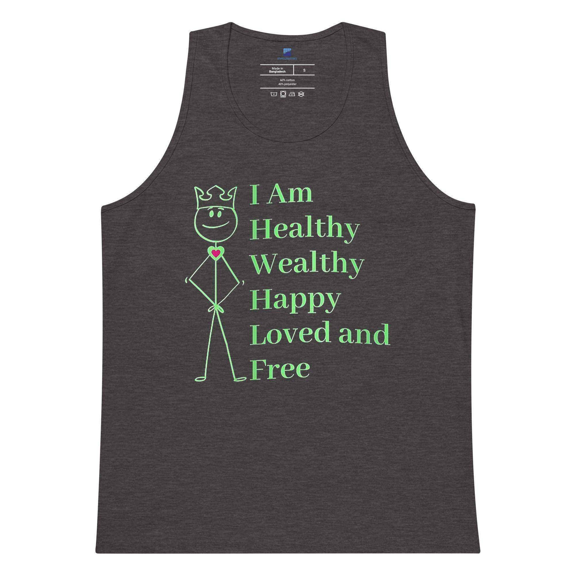 Healthy | Wealthy | Happy | Loved | Free Tank Top - InvestmenTees