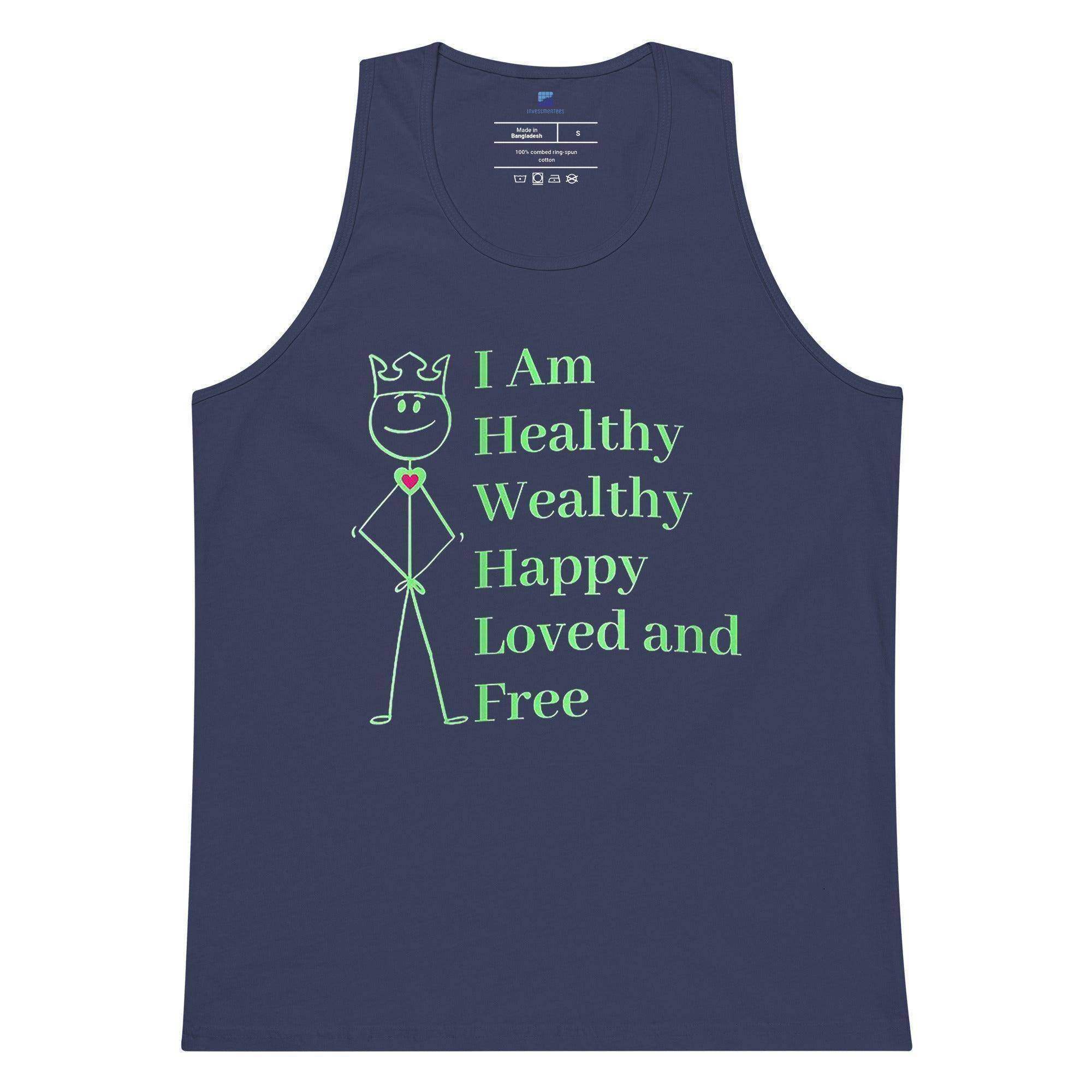 Healthy | Wealthy | Happy | Loved | Free Tank Top - InvestmenTees