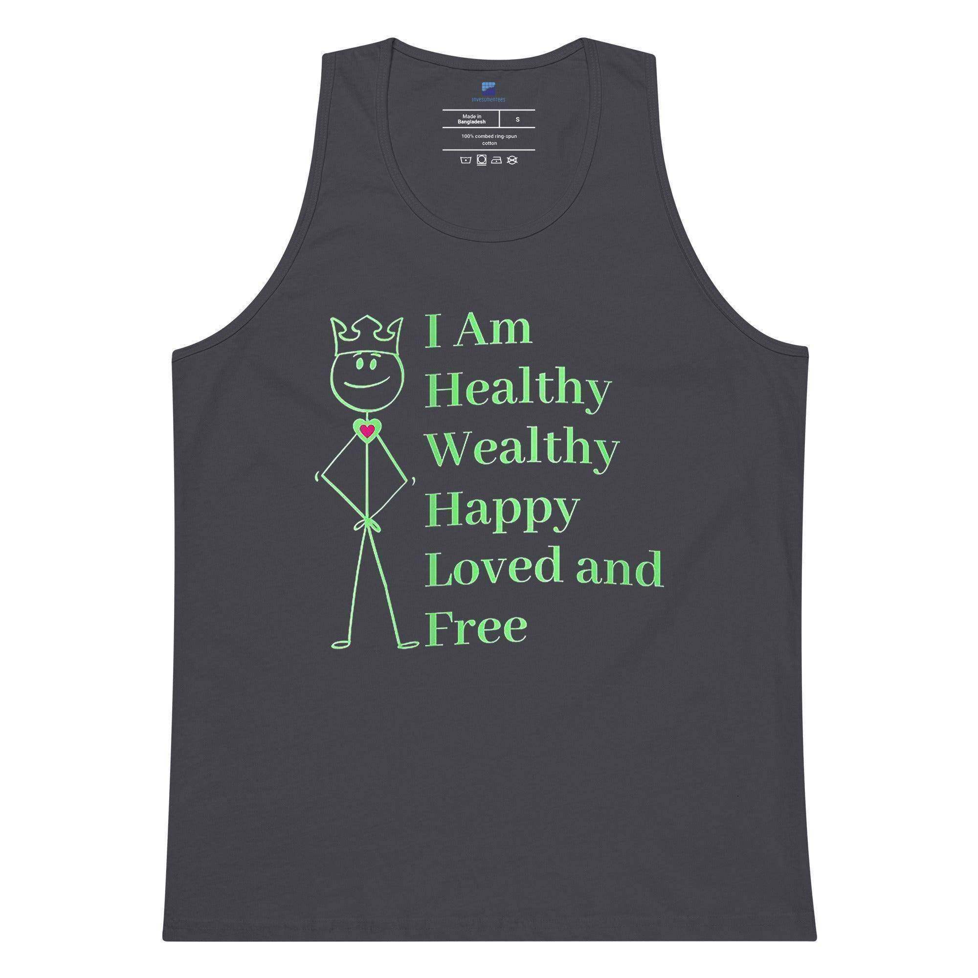 Healthy | Wealthy | Happy | Loved | Free Tank Top - InvestmenTees
