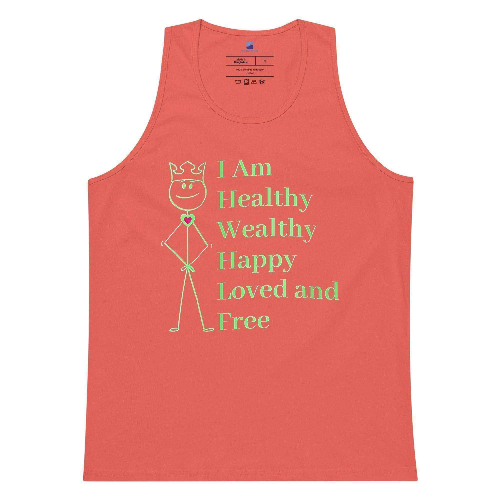Healthy | Wealthy | Happy | Loved | Free Tank Top - InvestmenTees