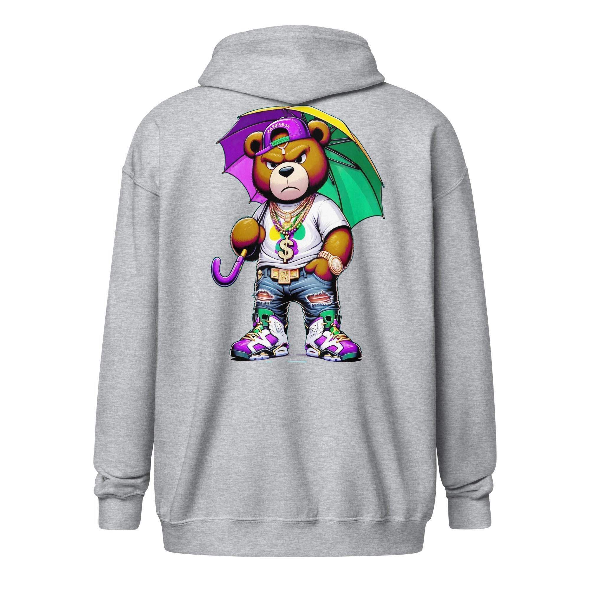 Hip & Bearish Zip Up Hoodie - InvestmenTees