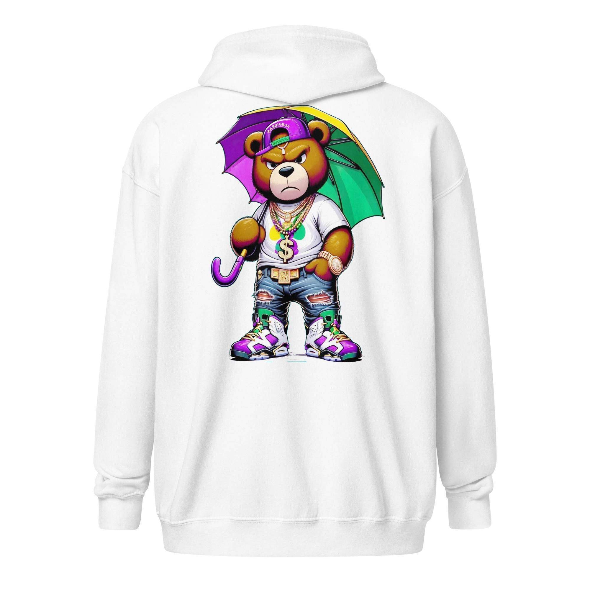 Hip & Bearish Zip Up Hoodie - InvestmenTees